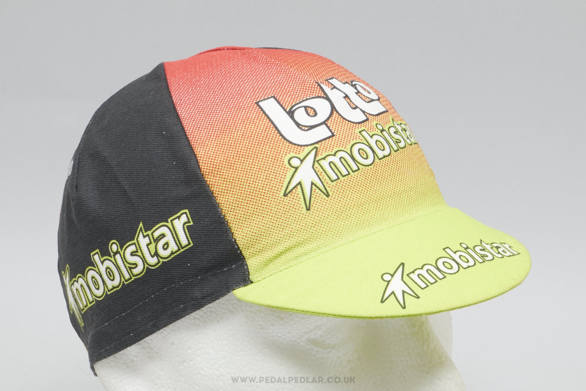 Lotto - Mobistar NOS Classic Cotton Cycling Cap - Pedal Pedlar - Buy New Old Stock Clothing