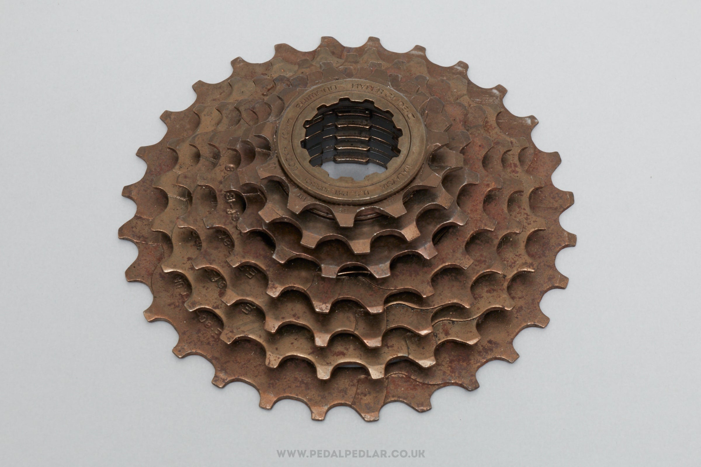 Shimano Altus (CS-HG30-7) NOS Classic 7 Speed Hyperglide 11-28 Cassette - Pedal Pedlar - Buy New Old Stock Bike Parts