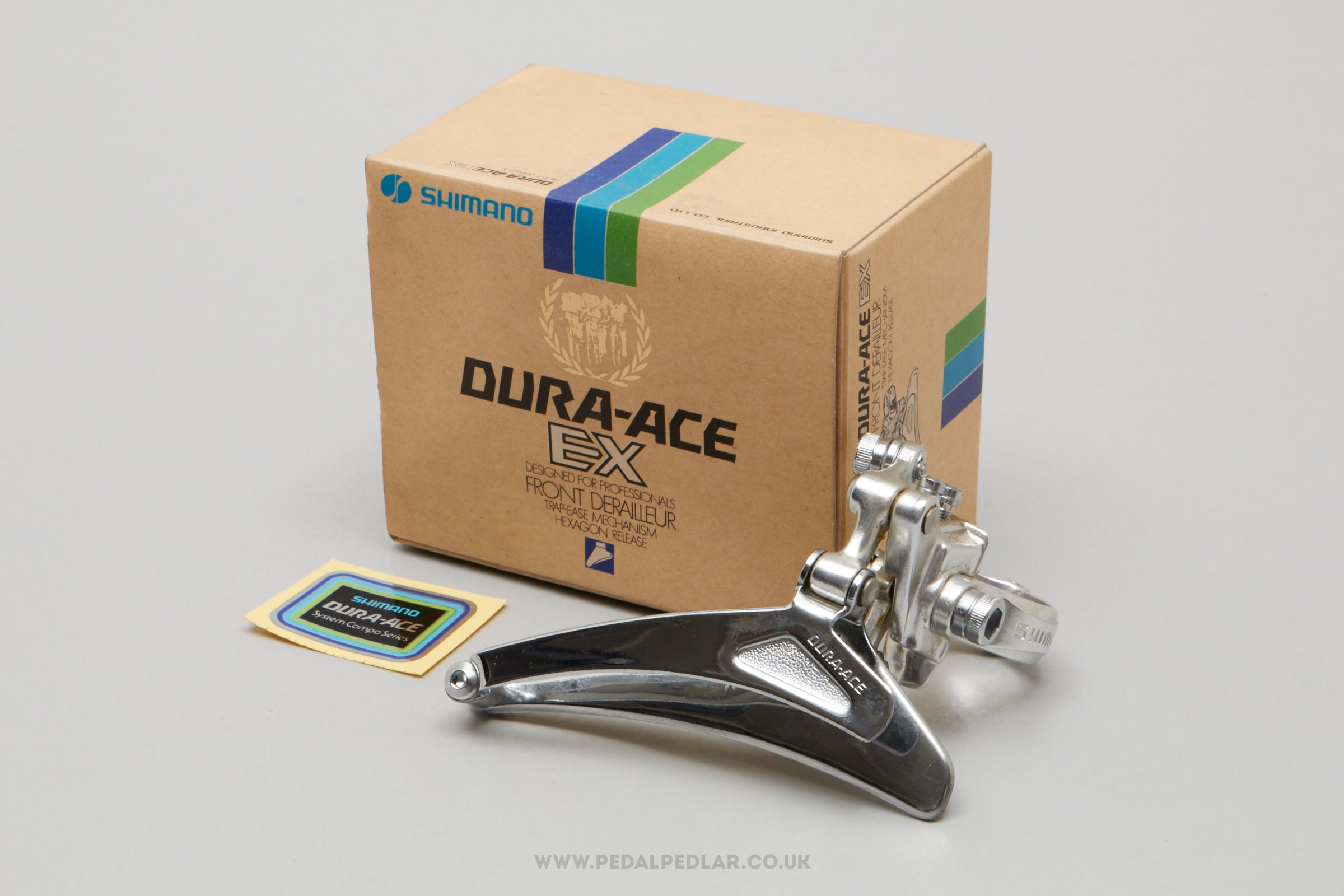 Shimano Dura-Ace EX (FD-7200) NOS/NIB Vintage Clamp-On 28.6 mm Front Derailleur - Pedal Pedlar - Buy New Old Stock Bike Parts