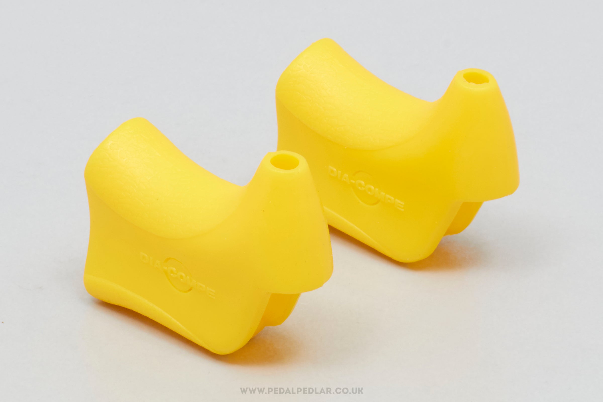 Dia-Compe 144.7 NOS/NIB Vintage Yellow Non-Aero Brake Lever Hoods - Pedal Pedlar - Buy New Old Stock Bike Parts