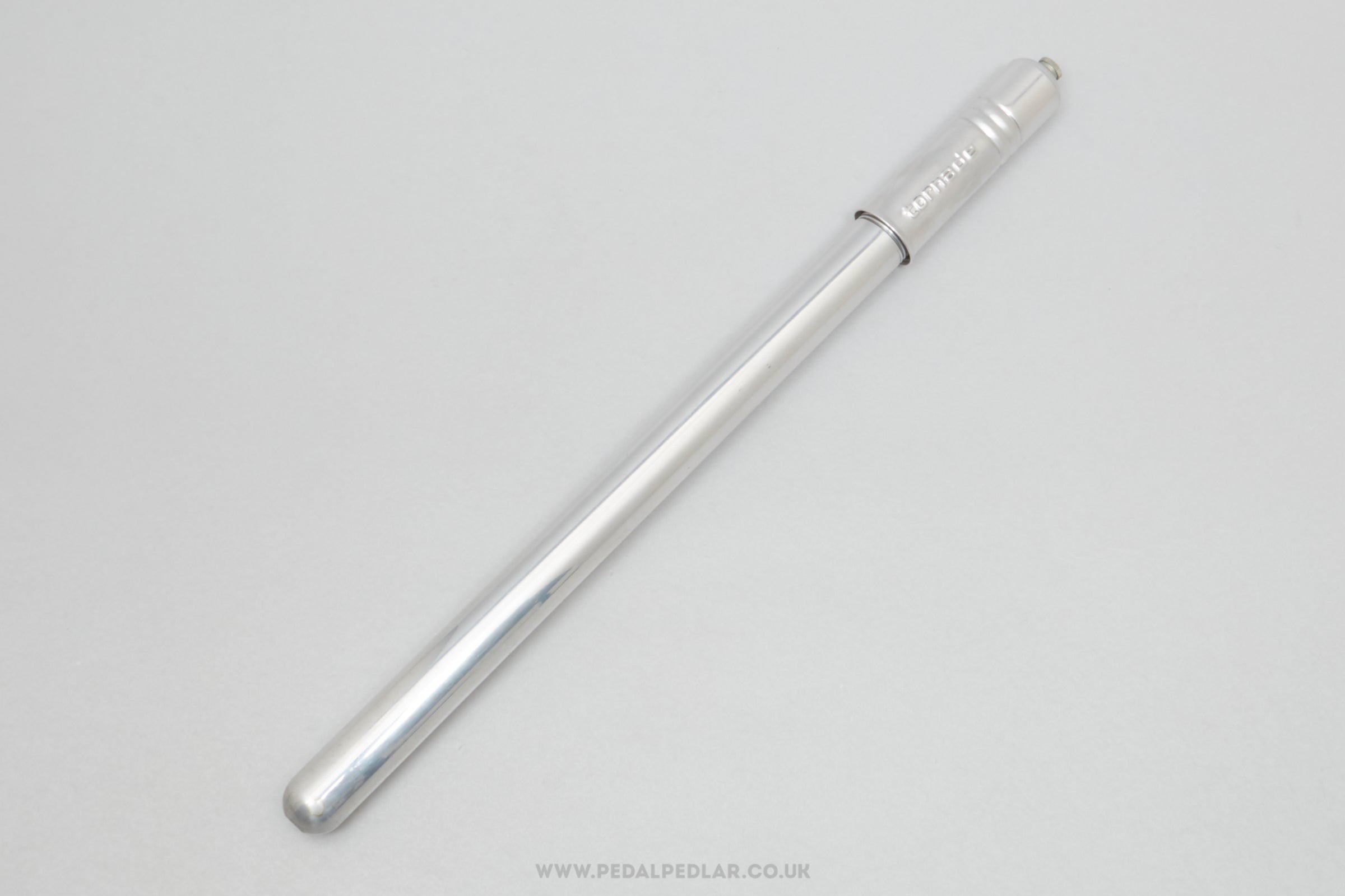 Tornade NOS Vintage Silver 38 - 41 cm Frame Peg Fit Bike Pump - Pedal Pedlar - Buy New Old Stock Cycle Accessories