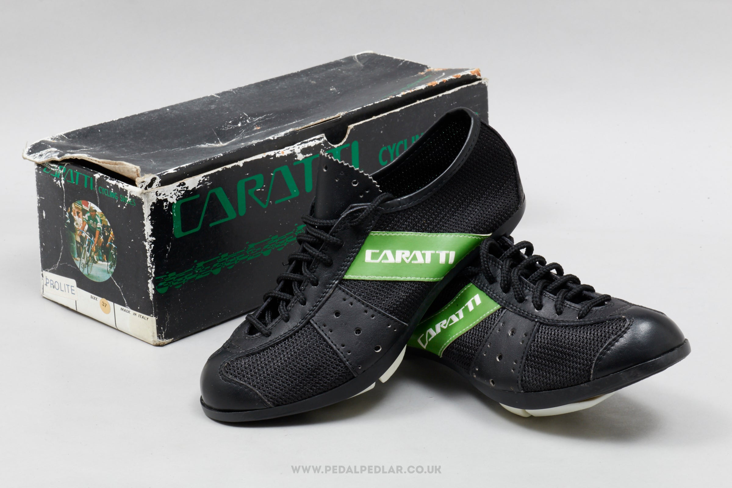 Caratti Prolite NOS/NIB Vintage Size EU 37 Road Cycling Shoes - Pedal Pedlar - Buy New Old Stock Clothing