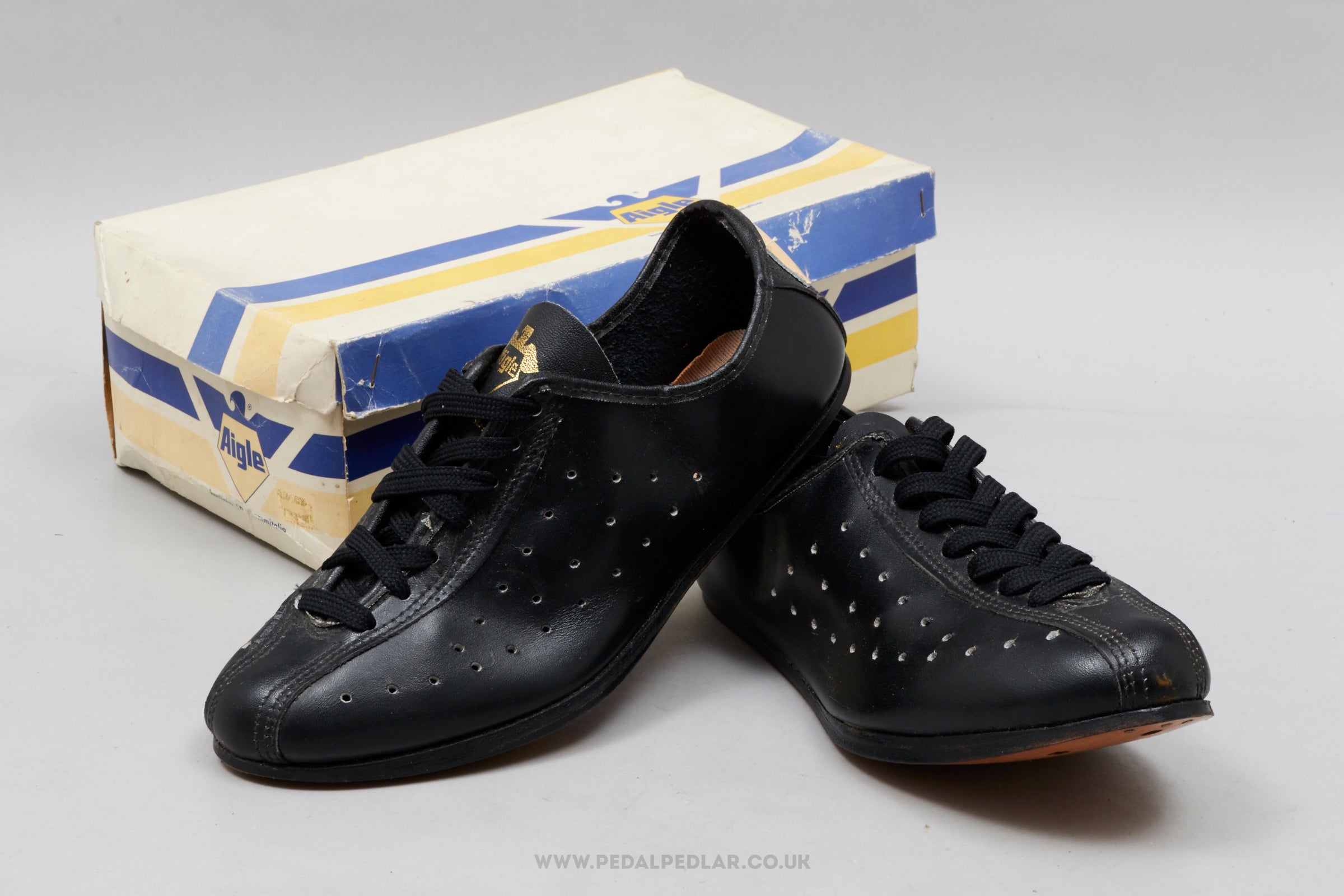 Aigle NOS/NIB Vintage Size EU 39 Leather Touring Cycling Shoes - Pedal Pedlar - Buy New Old Stock Clothing