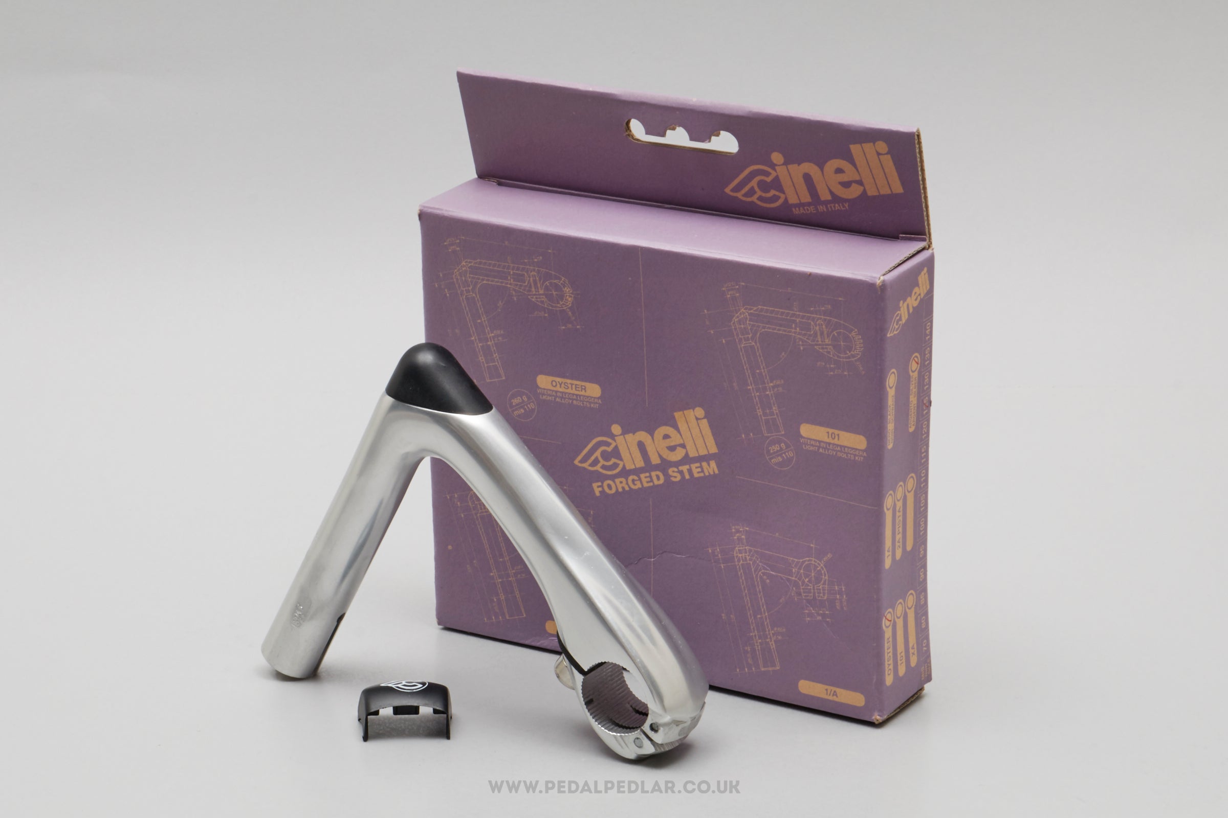 Cinelli Oyster NOS/NIB Classic 125 mm 1" Quill Stem - Pedal Pedlar - Buy New Old Stock Bike Parts