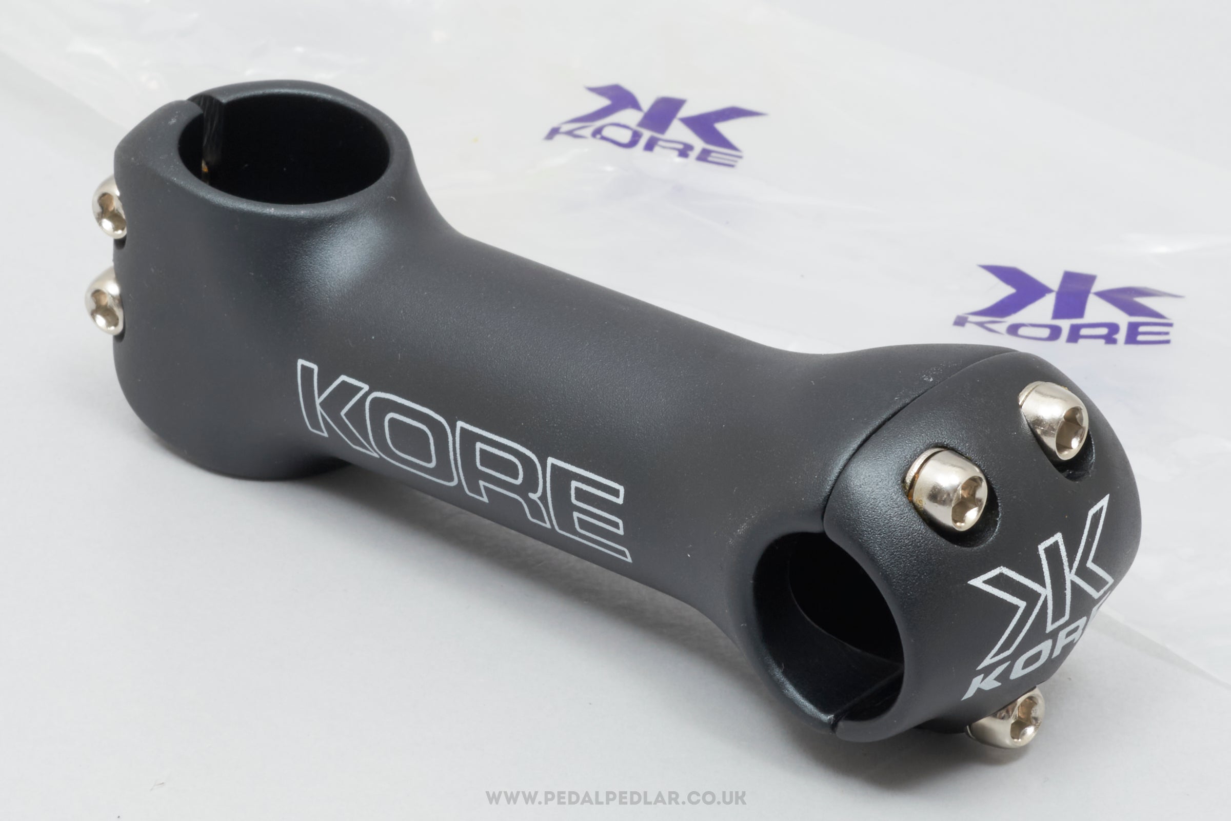 Kore Lite Stem 3D Black NOS Classic 120 mm 1 1/8" A-Head Stem - Pedal Pedlar - Buy New Old Stock Bike Parts