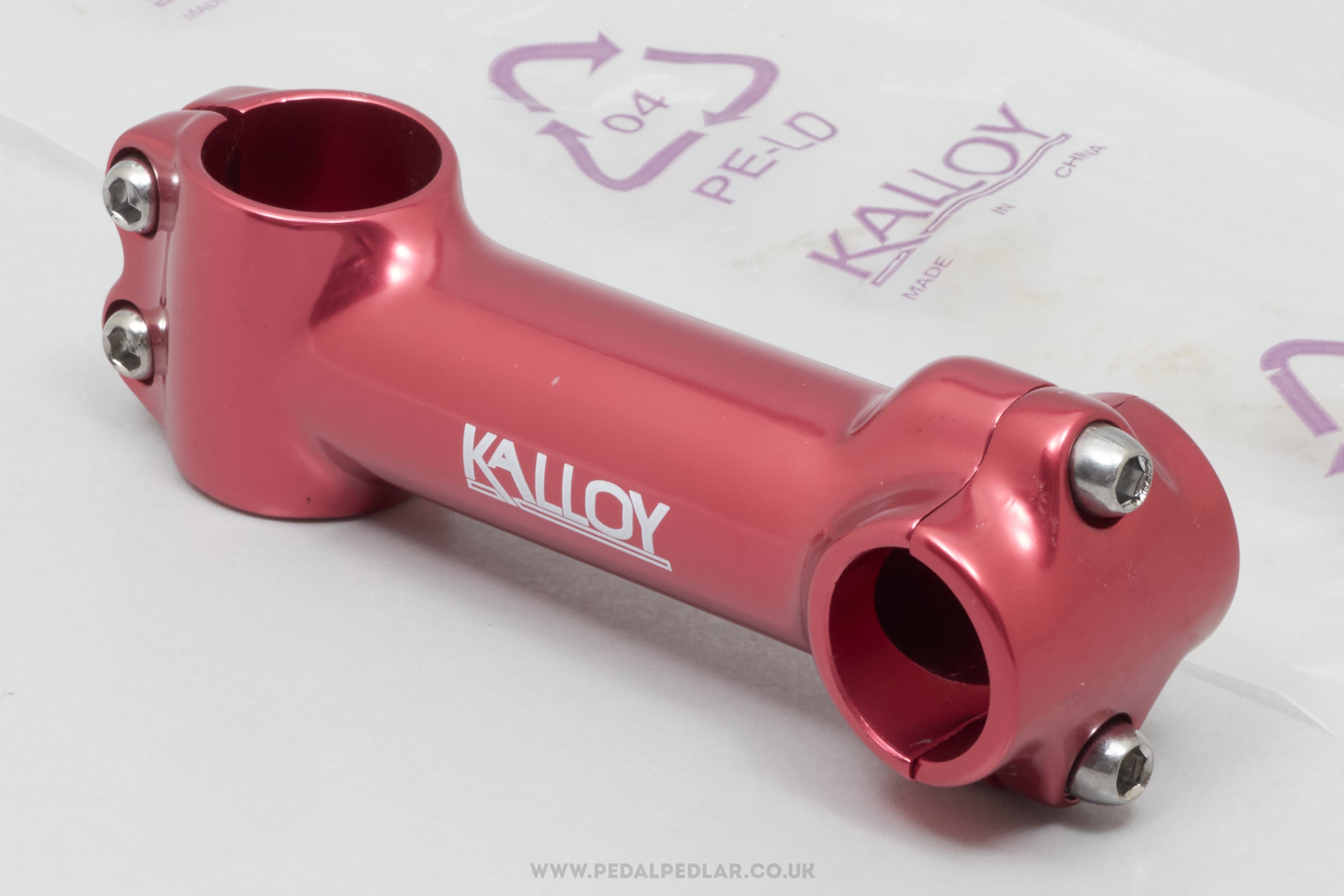 Kalloy Red NOS Classic 110 mm 1 1/8" A-Head Stem - Pedal Pedlar - Buy New Old Stock Bike Parts