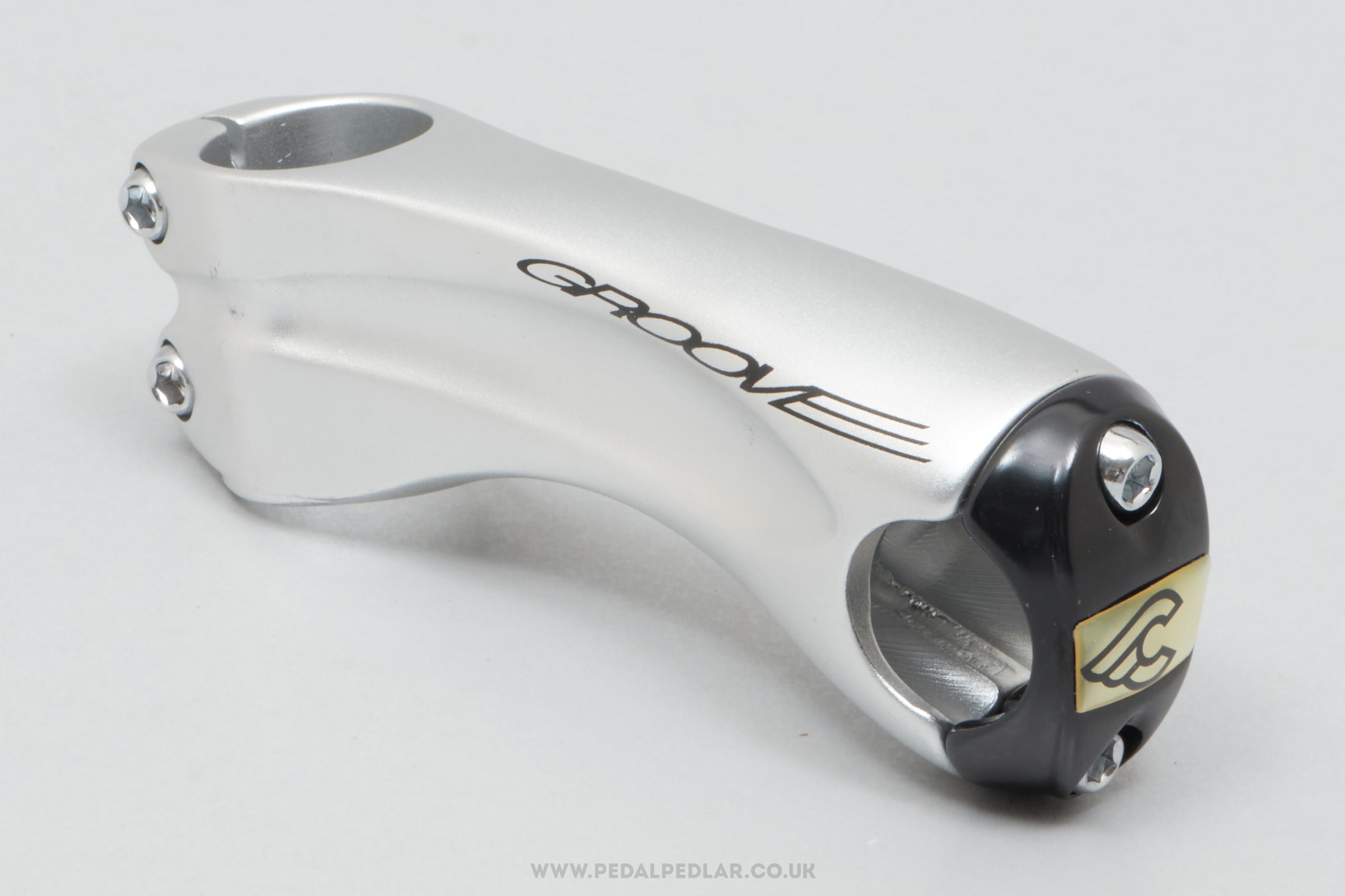 Cinelli Groove Silver NOS Classic 110 mm 1" or 1 1/8" A-Head Stem - Pedal Pedlar - Buy New Old Stock Bike Parts