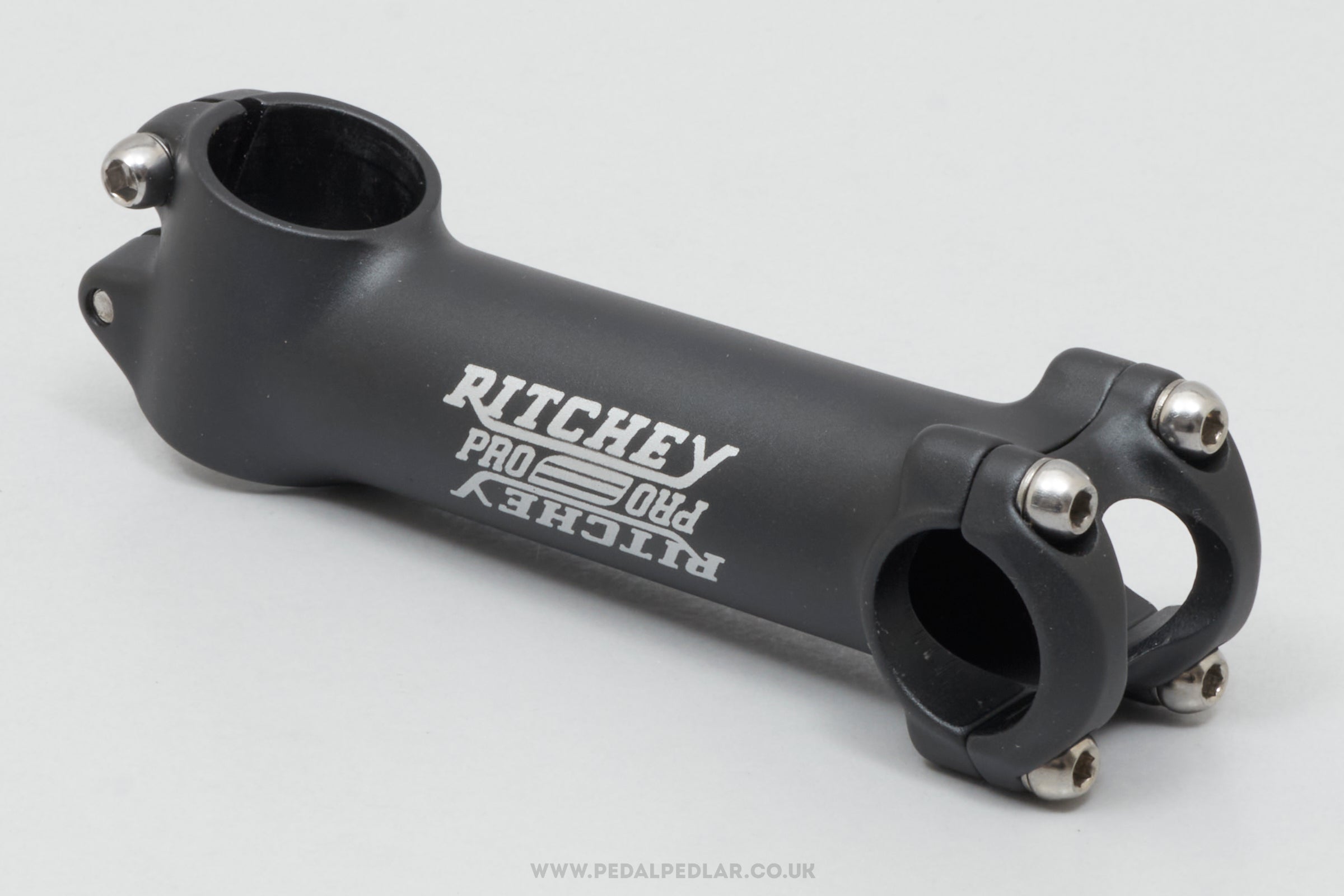 Ritchey Road Pro Black NOS Classic 130 mm 1 1/8" A-Head Stem - Pedal Pedlar - Buy New Old Stock Bike Parts