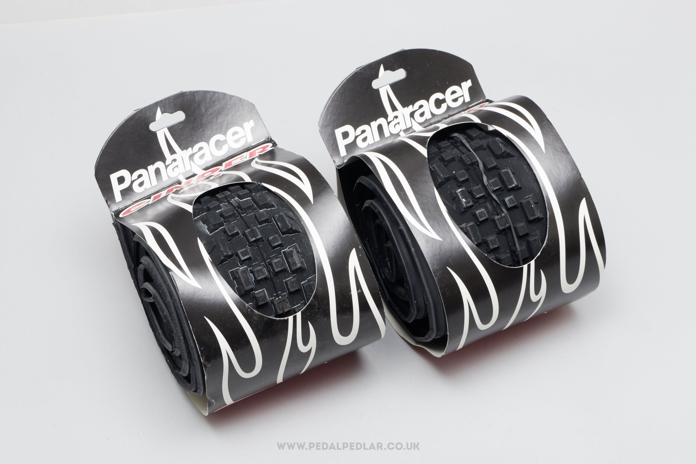 Panaracer Cinder Black NOS/NIB Classic 26 x 2.1" MTB Folding Tyres - Pedal Pedlar - Buy New Old Stock Bike Parts