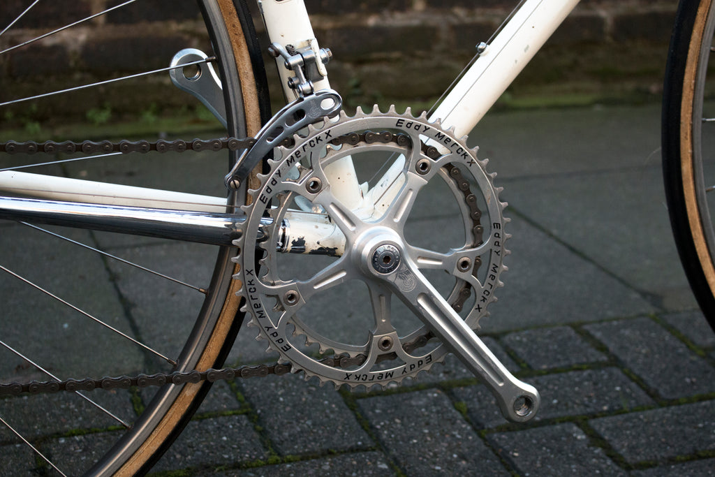 Eddy Merckx Pantographed Campagnolo Super Record Chainset on a Professional Aero at Pedal Pedlar