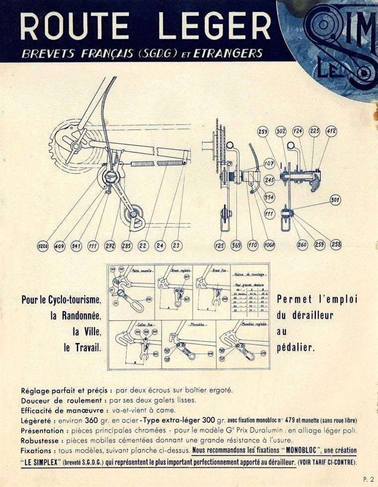 1939 Simplex Catalogue Featuring the Simplex Route Leger