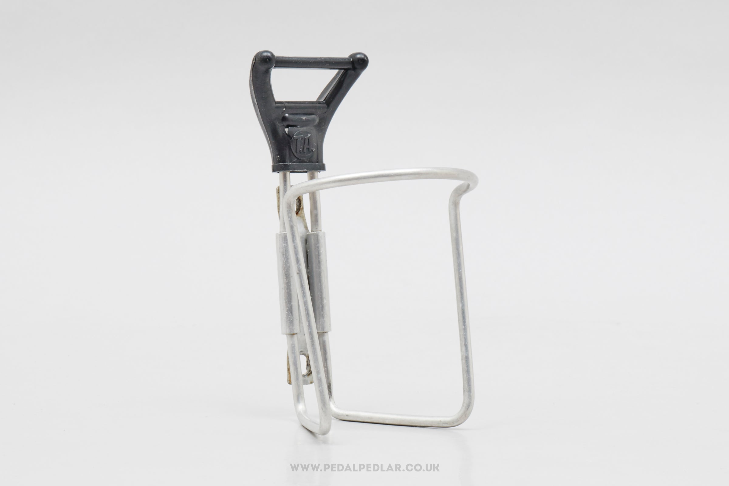 Specialites T.A. 'Plum' (417) Later Version Vintage Silver Bottle Cage - Pedal Pedlar - Cycle Accessories For Sale