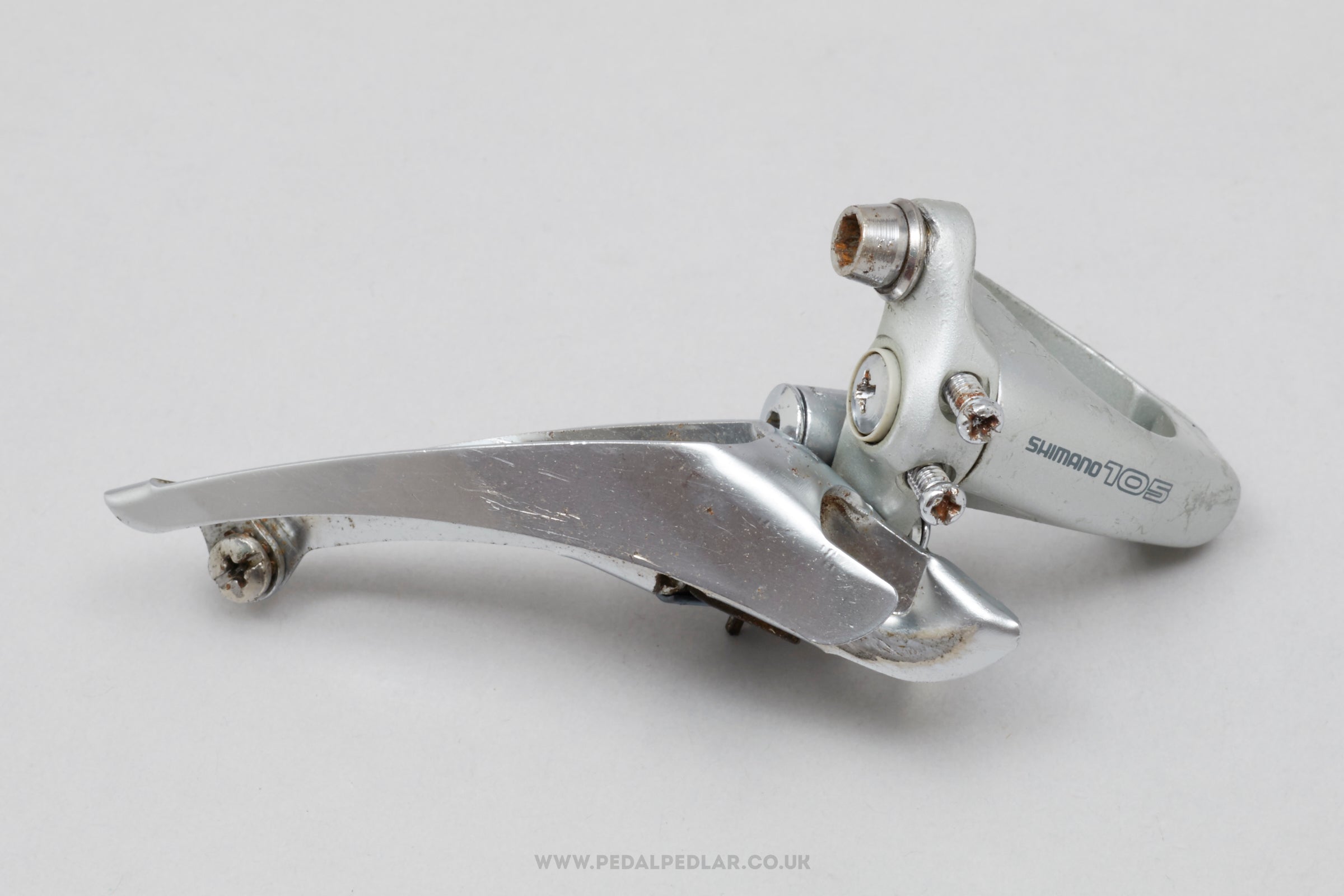 Shimano 105 (FD-1055) c.1989 Vintage Clamp-On 28.6 mm Front Derailleur - Pedal Pedlar - Bike Parts For Sale