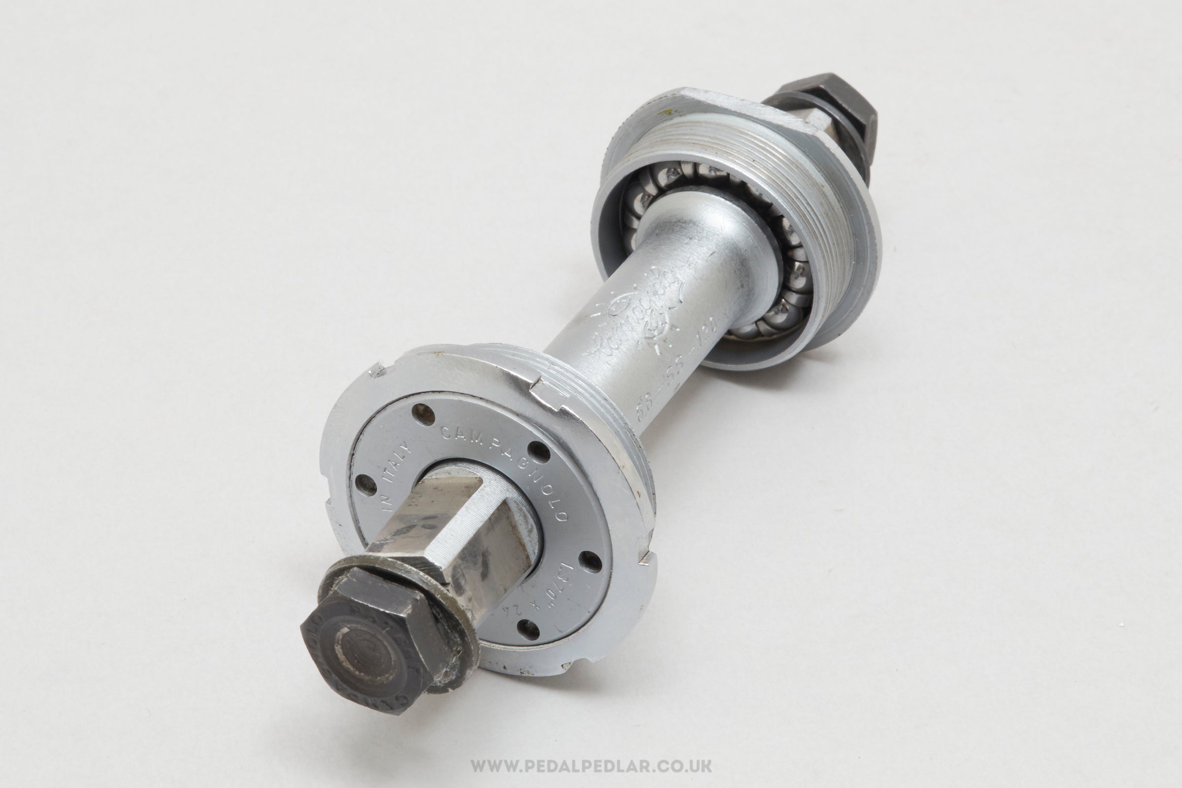 Campagnolo Nuovo Record (1046/A) Vintage English 112 mm Bottom Bracket - Pedal Pedlar - Bike Parts For Sale