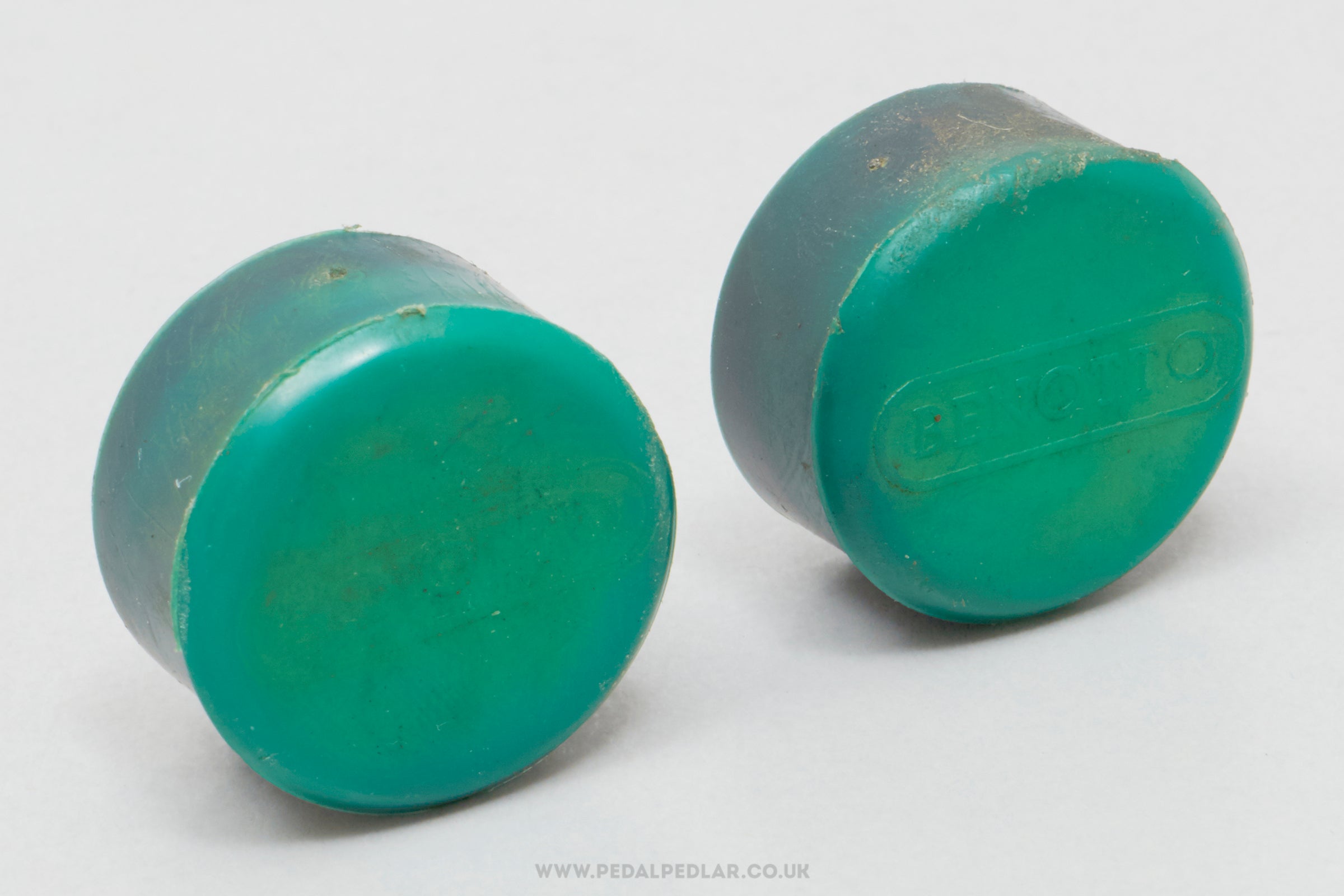 Benotto Vintage Green Handlebar End Caps - Pedal Pedlar - Bike Parts For Sale
