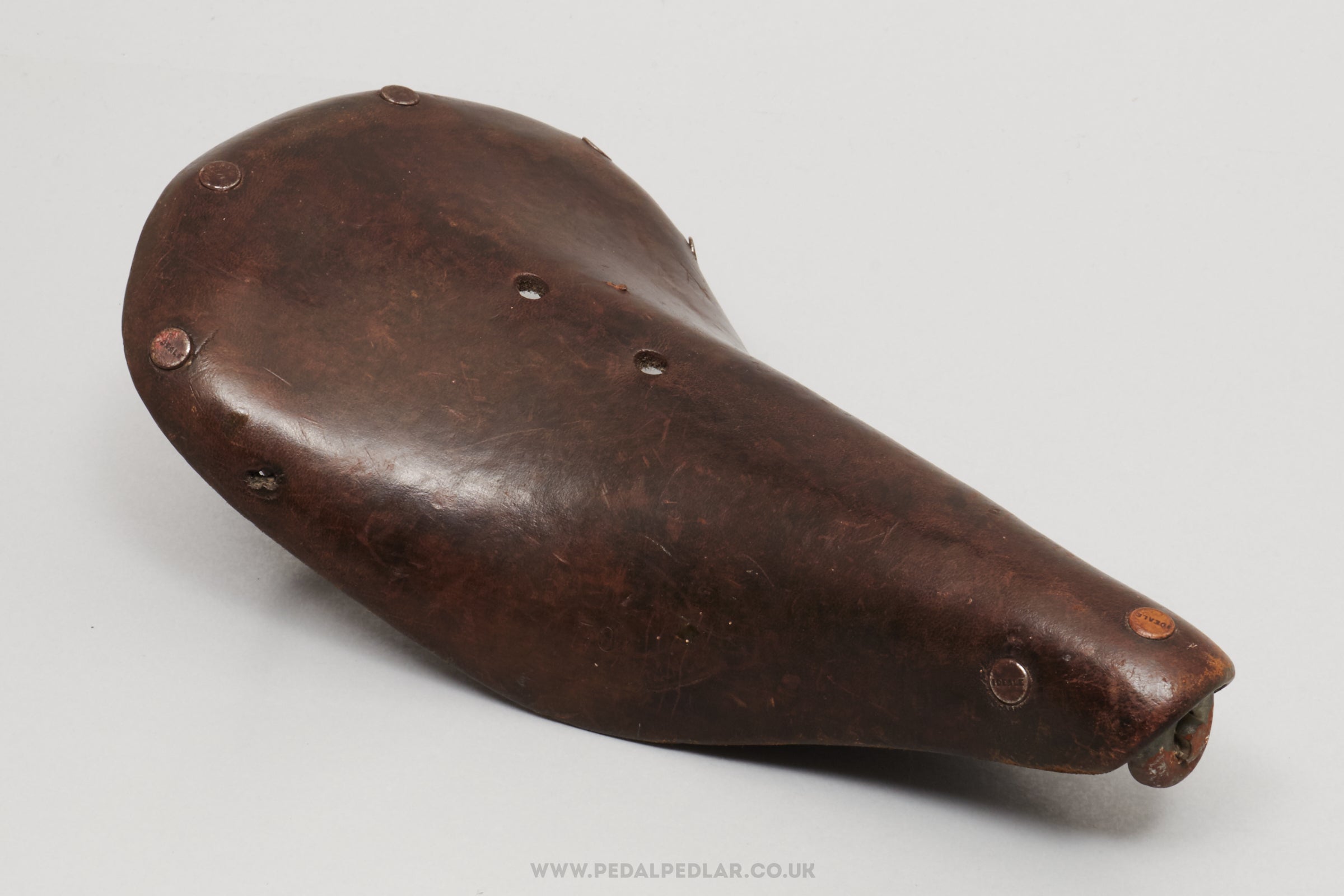 Tron & Berthet Ideale 70 Speciale Competition Vintage Dark Brown Leather Saddle - Pedal Pedlar - Bike Parts For Sale