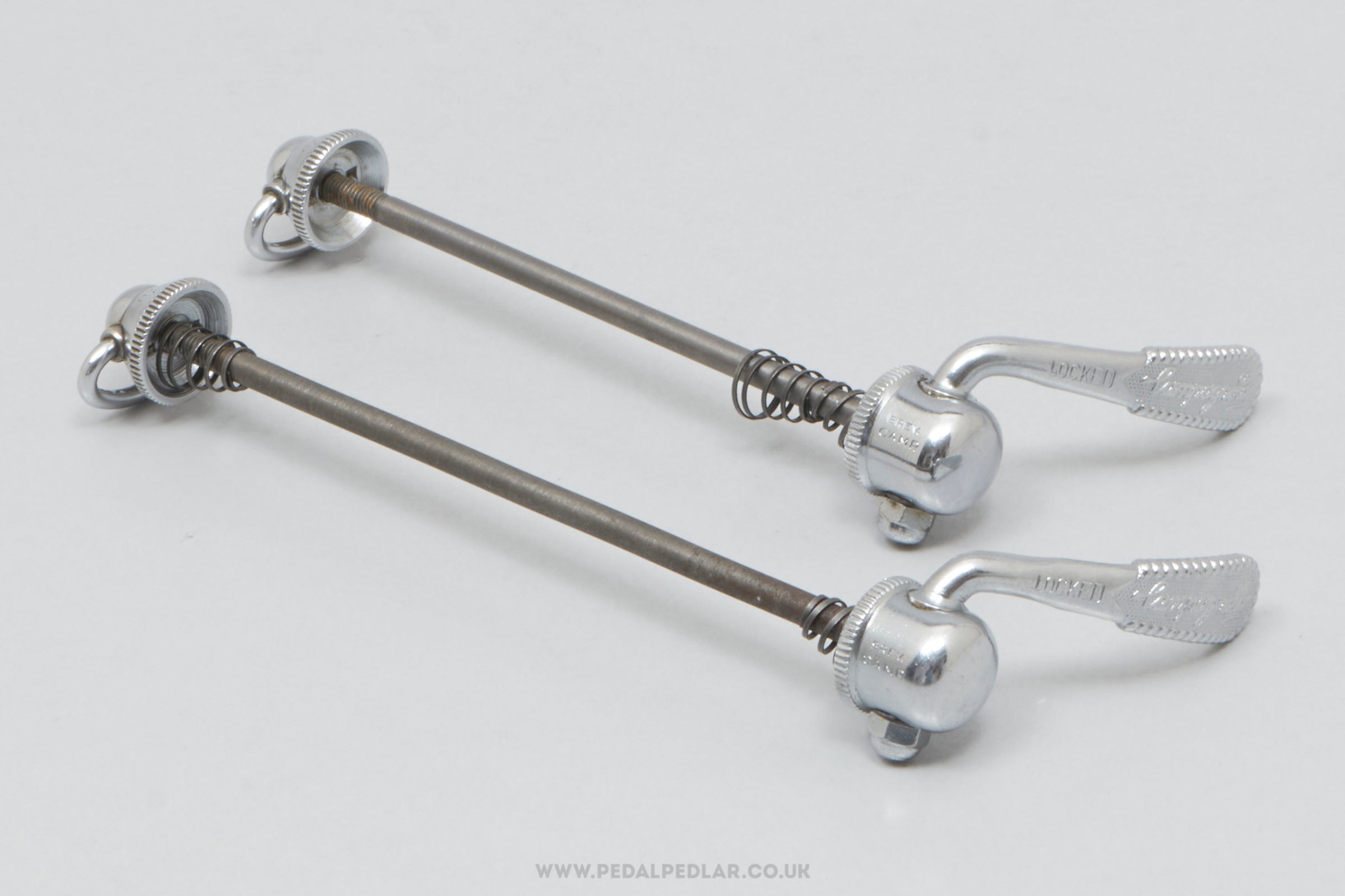 Campagnolo Nuovo/Super Record (1001/3 / 1006/8) Vintage Quick Release Skewers - Pedal Pedlar - Bike Parts For Sale
