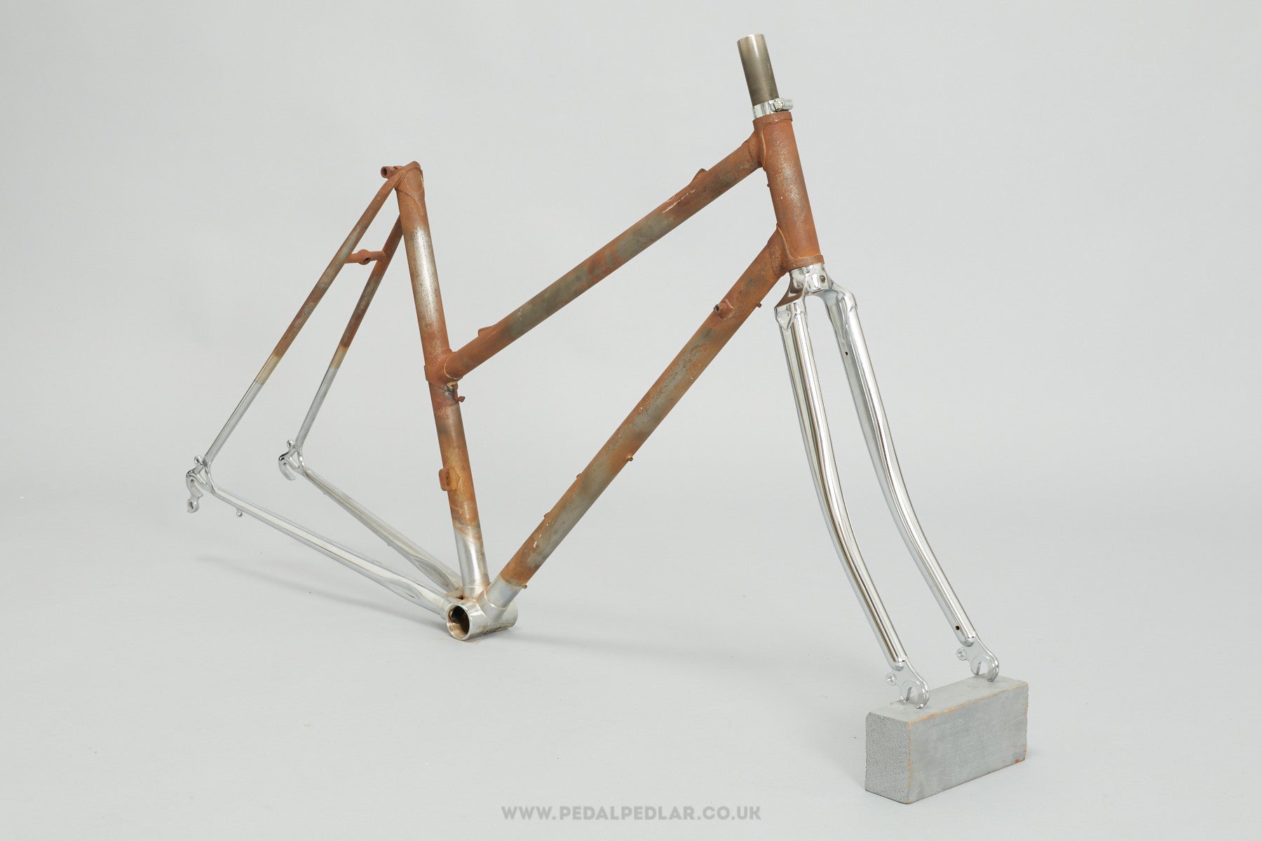 unpainted bike frame