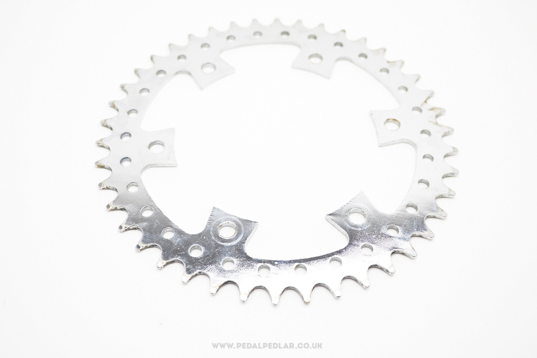 42t Unbranded Drilled Vintage Chainring - Pedal Pedlar
 - 1