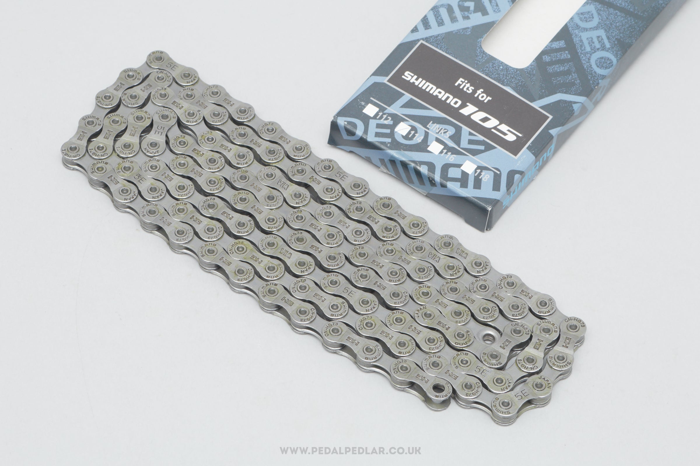 Shimano Deore LX / 105 (CN-HG73) Grey NOS/NIB Classic 9 Speed Chain - Pedal Pedlar - Buy New Old Stock Bike Parts