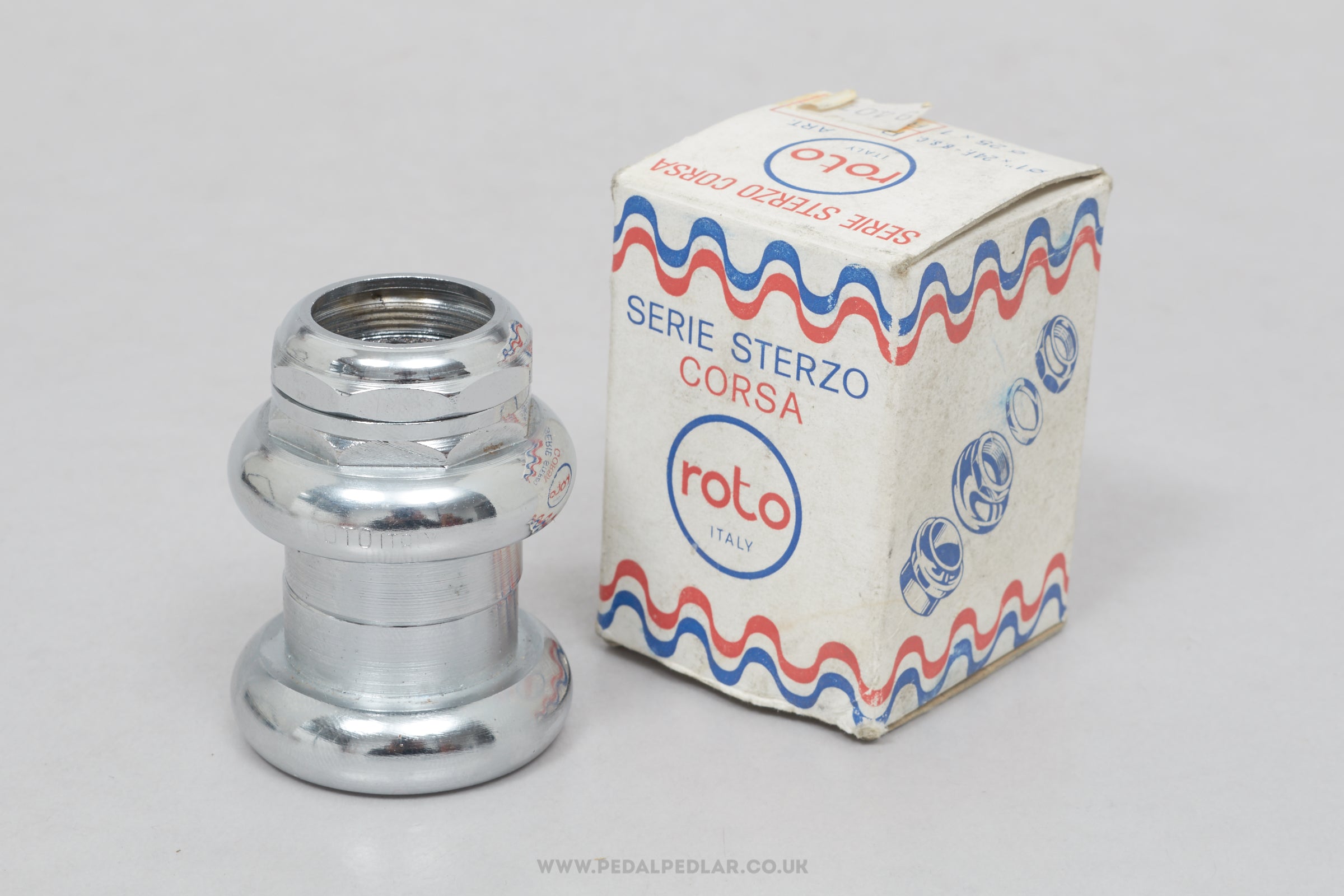 Roto Corsa NOS/NIB Vintage 1" Threaded French Headset - Pedal Pedlar - Buy New Old Stock Bike Parts