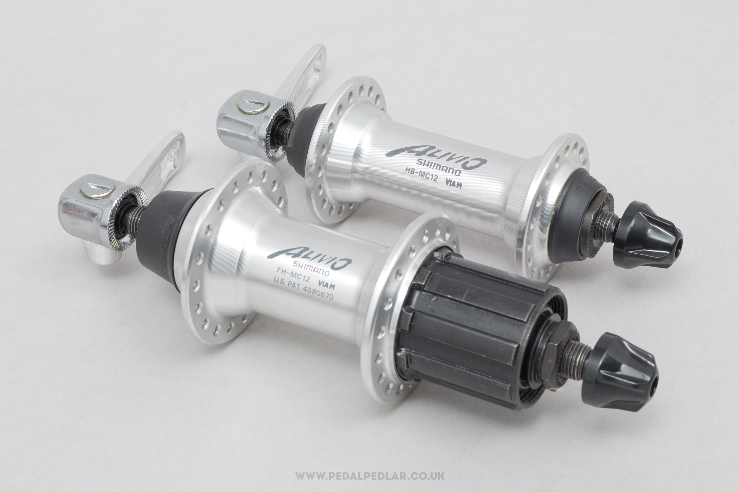 Shimano Alivio (HB-MC12 / FH-MC12) c.1996 NOS Classic 36/36h Hubs - Pedal Pedlar - Buy New Old Stock Bike Parts