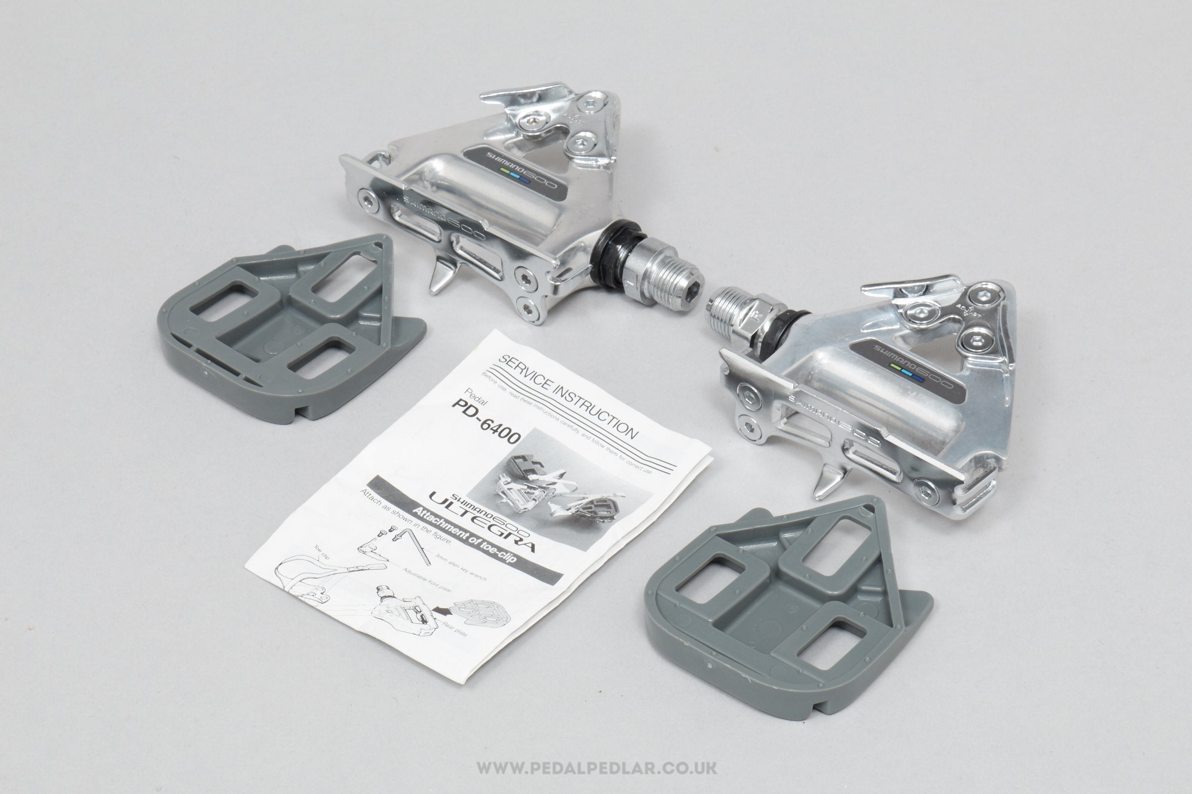 Shimano 600 (PD-6400) w) Cleats c.1990 NOS/NIB Classic Aero Road Pedals - Pedal Pedlar - Buy New Old Stock Bike Parts