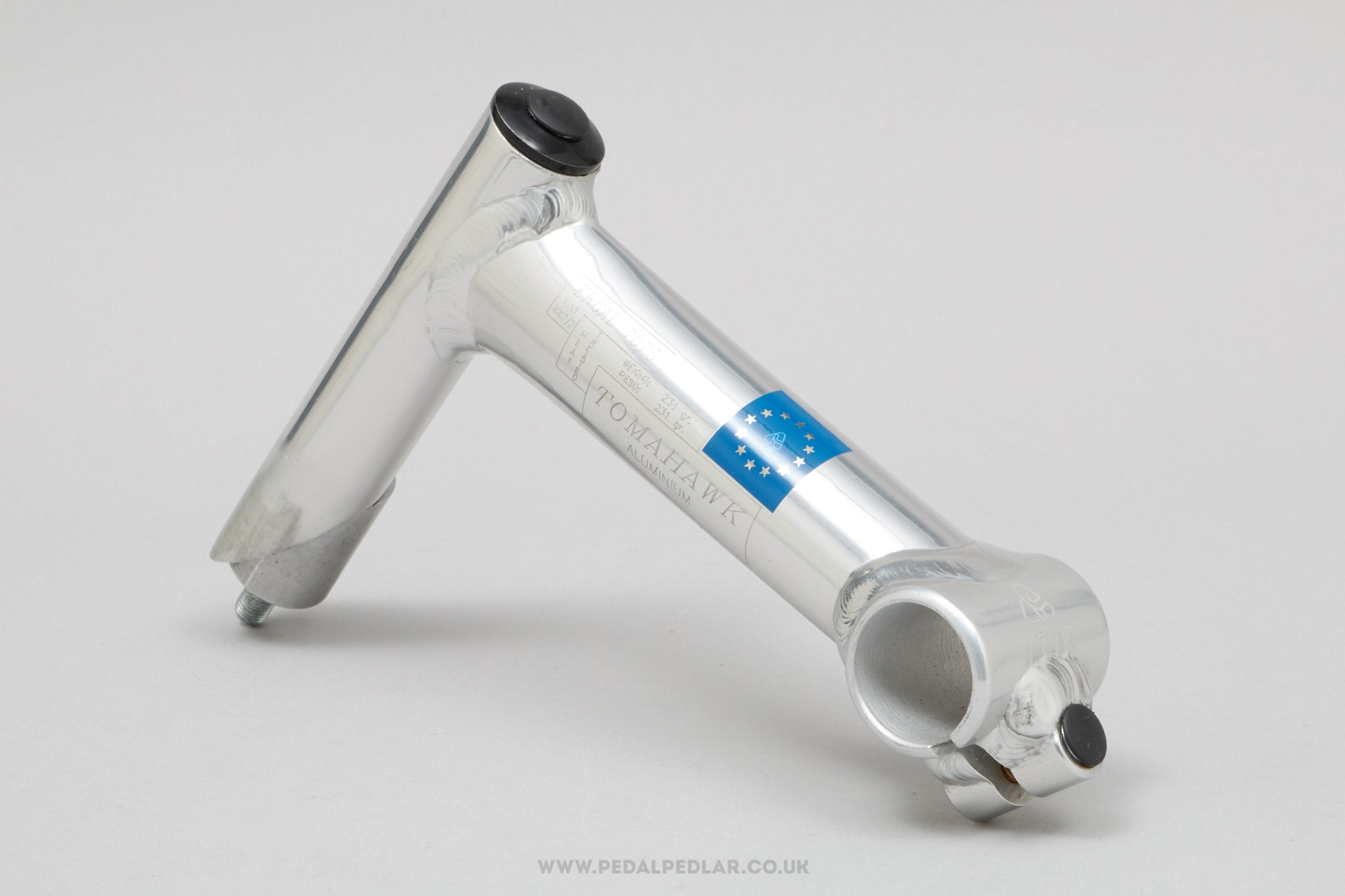 Italmanubri (ITM) Tomahawk Ultra-Light NOS/NIB Classic 140 mm 1 1/8" Quill Stem - Pedal Pedlar - Buy New Old Stock Bike Parts