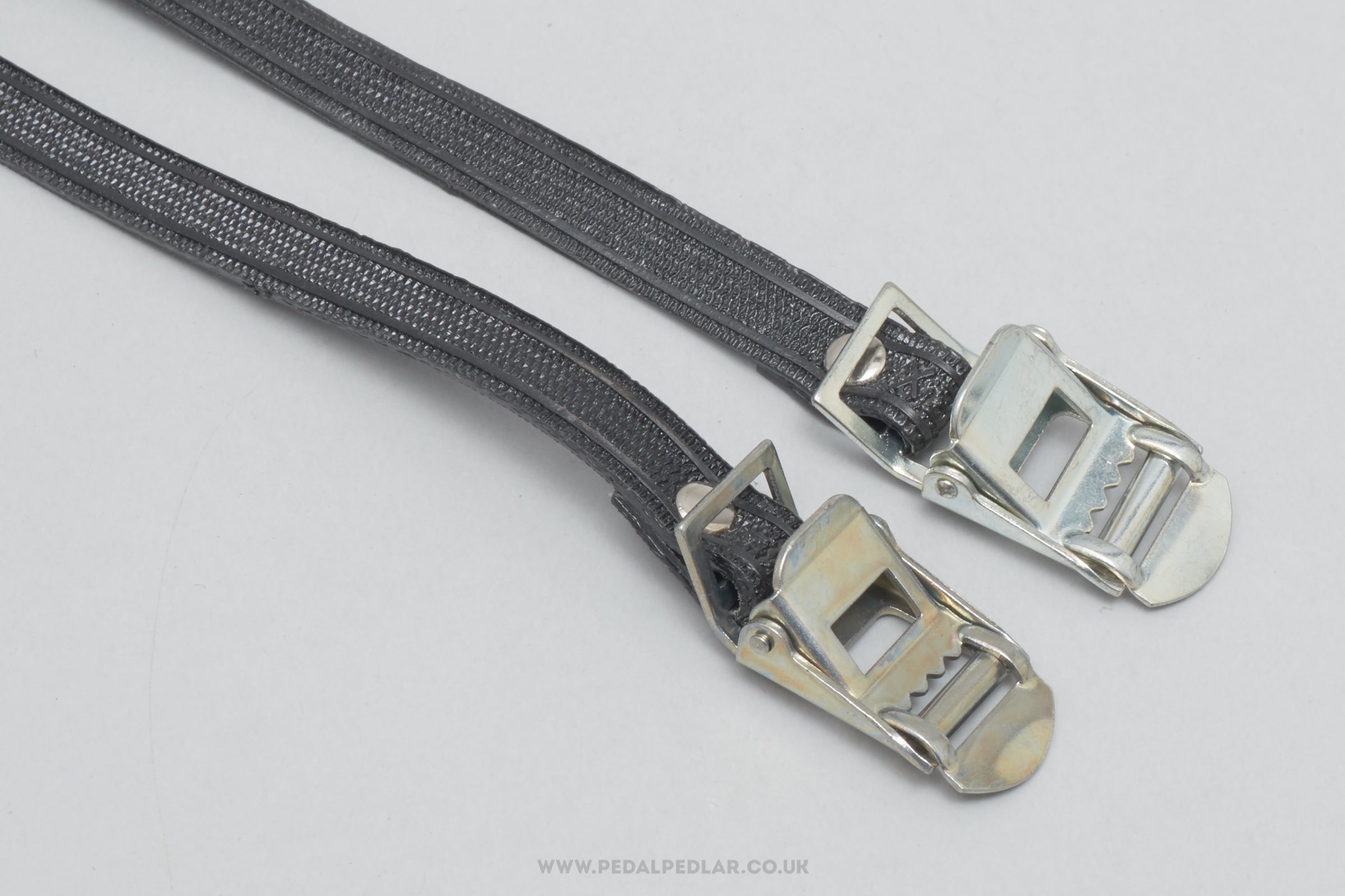 Jaftex NOS Nylon Vintage Black Pedal / Toe Clip Straps - Pedal Pedlar - Buy New Old Stock Bike Parts