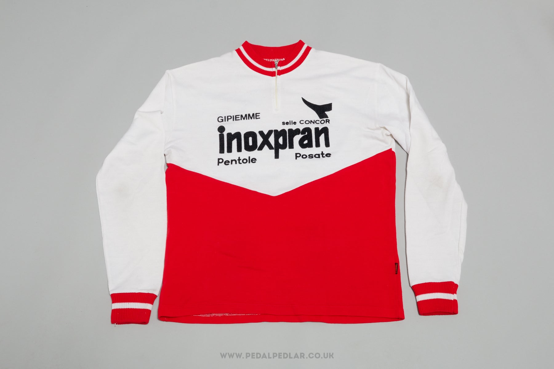 Inoxpran Pentole Posate - Battaglin/Gipiemme - Vintage Woollen Style Long-Sleeved Team Cycling Jersey