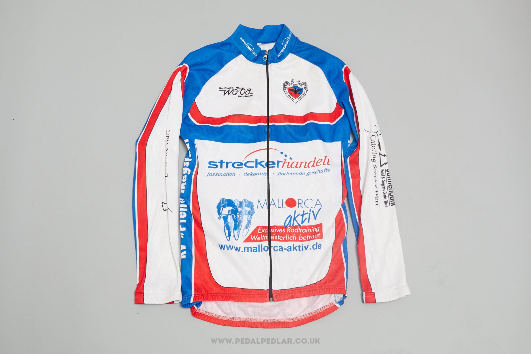 Wooba Long Sleeve Full Zip Vintage Cycling Jersey