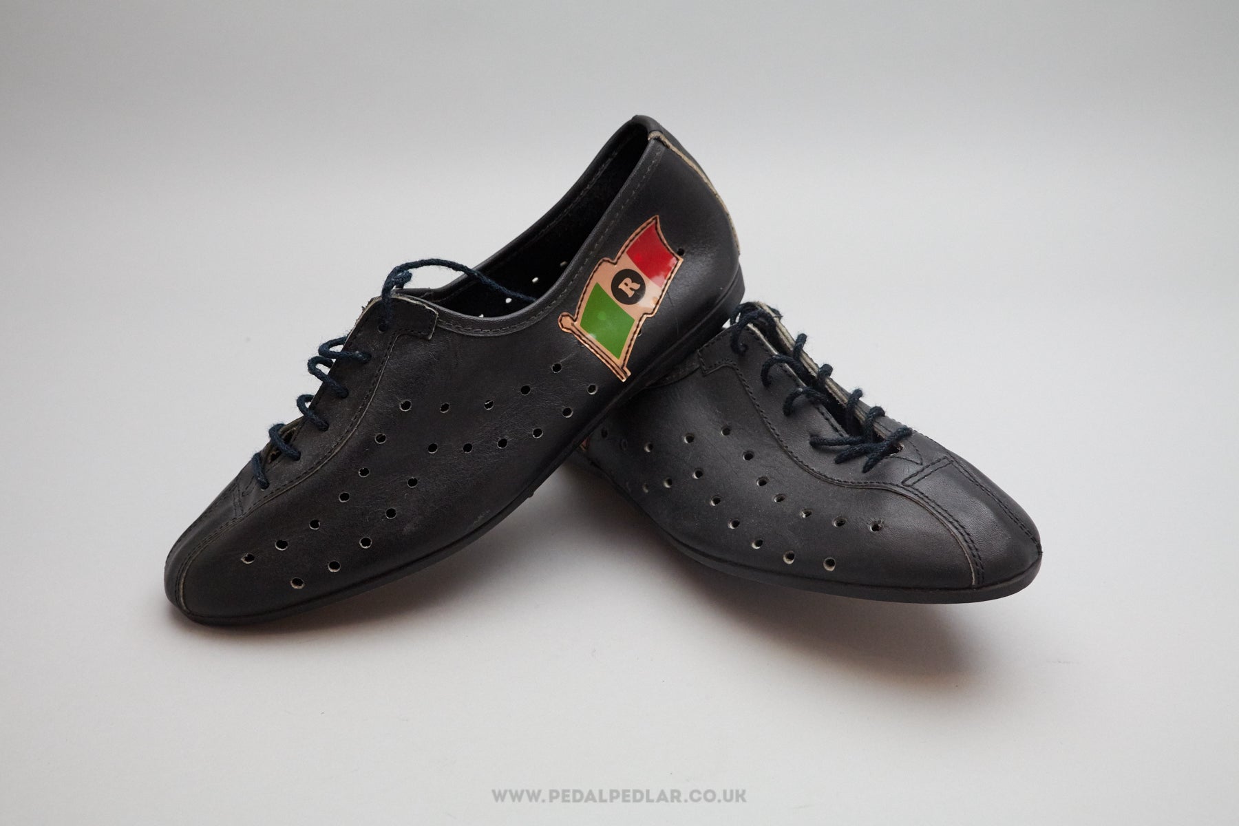 vintage leather cycling shoes