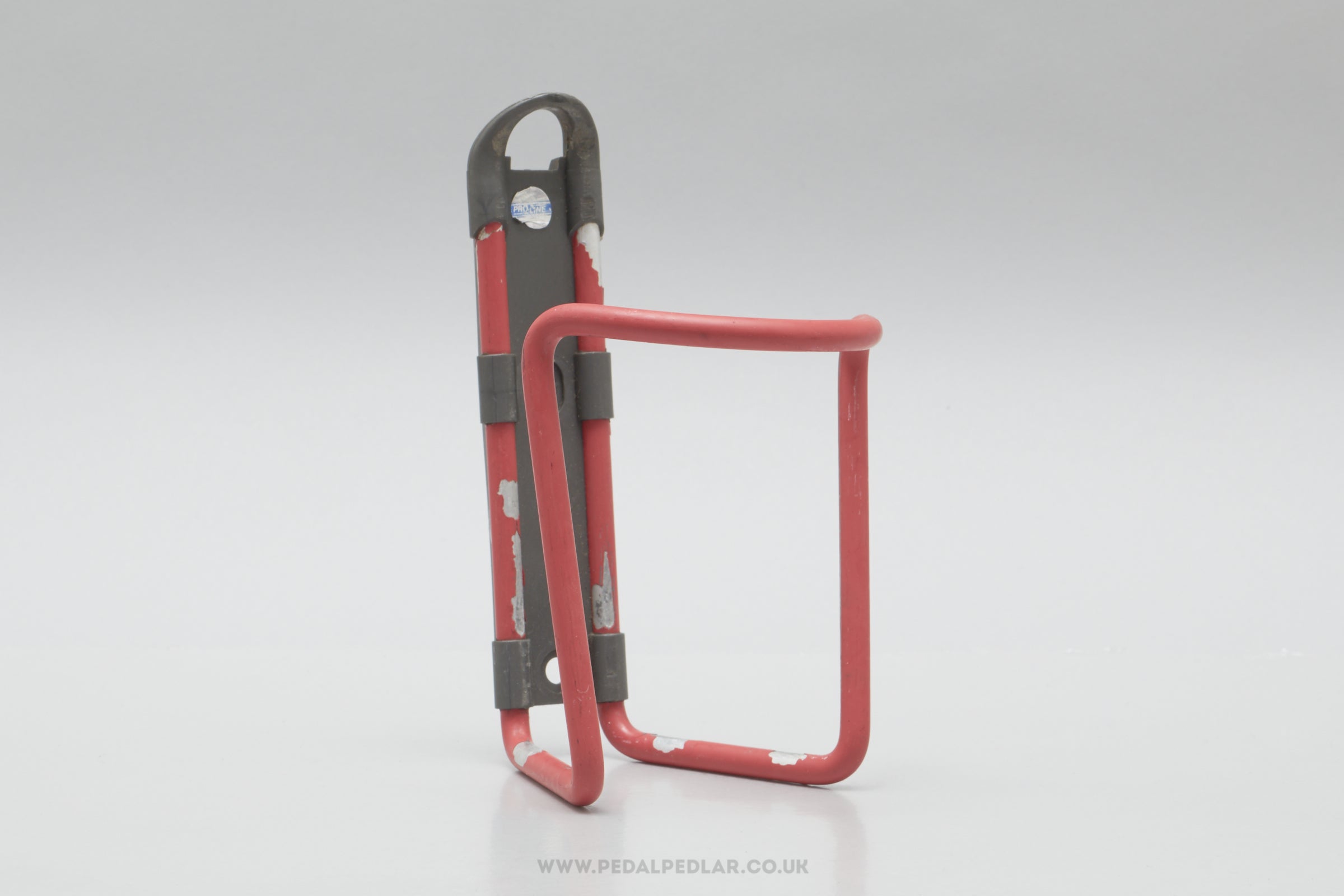 ProLine Classic Red & Grey Aluminium Bottle Cage / Holder - Pedal Pedlar - Cycle Accessories For Sale