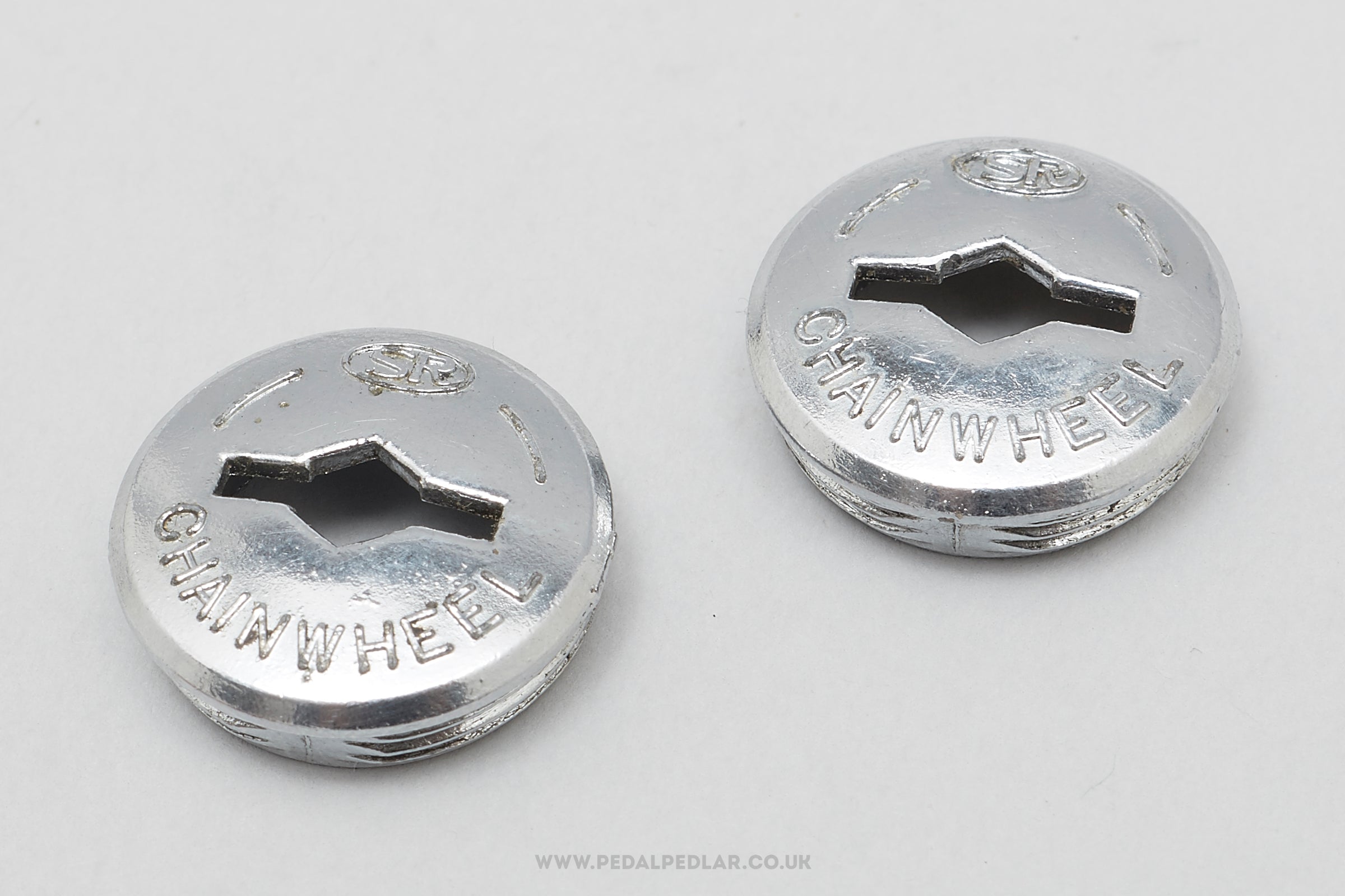 Sakae/Ringyo (SR) Aluminium Vintage Crank Dust Caps / Covers - Pedal Pedlar - Bike Parts For Sale