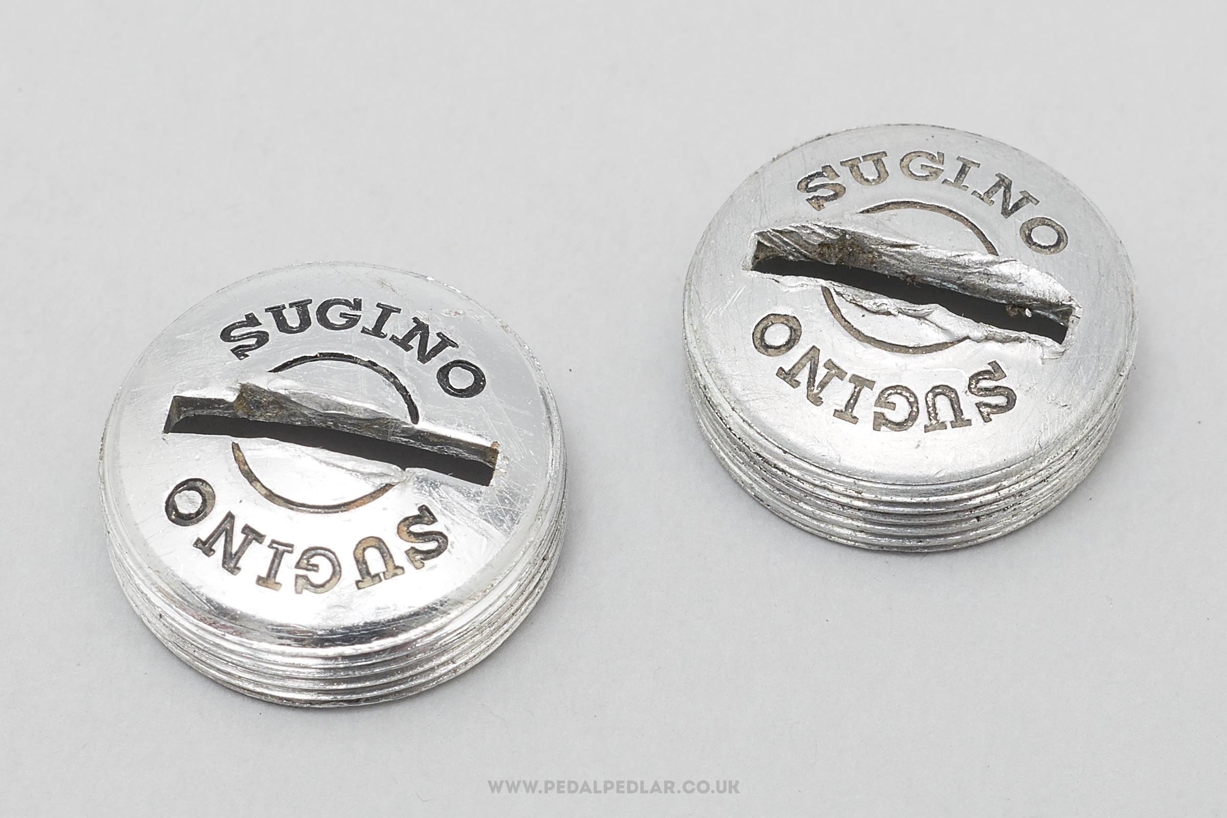 Sugino Vintage Crank Dust Caps / Covers - Pedal Pedlar - Bike Parts For Sale