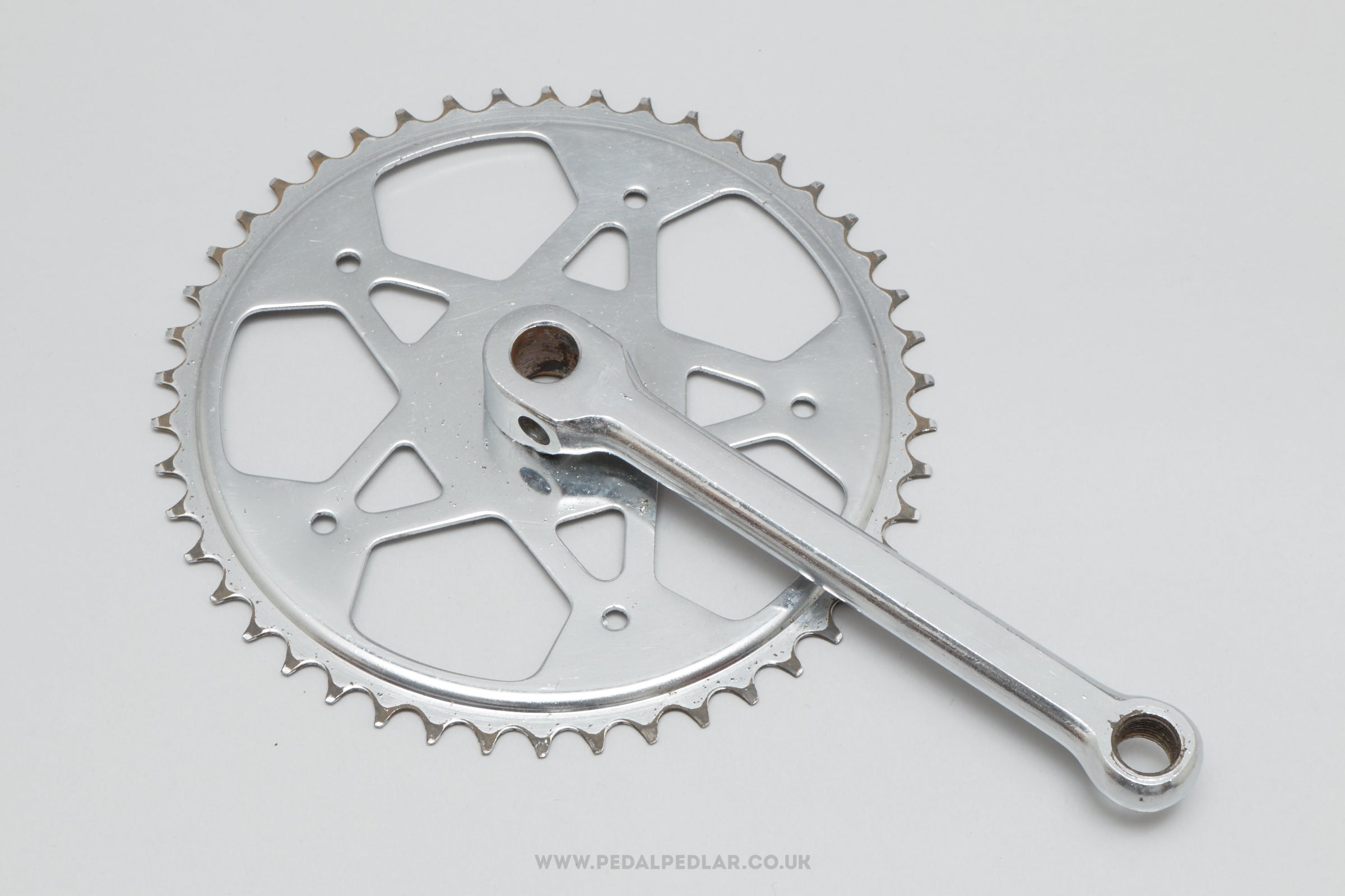 Unbranded Vintage Single 46T 170 mm Right Crank Arm / Chainring Set - Pedal Pedlar - Bike Parts For Sale