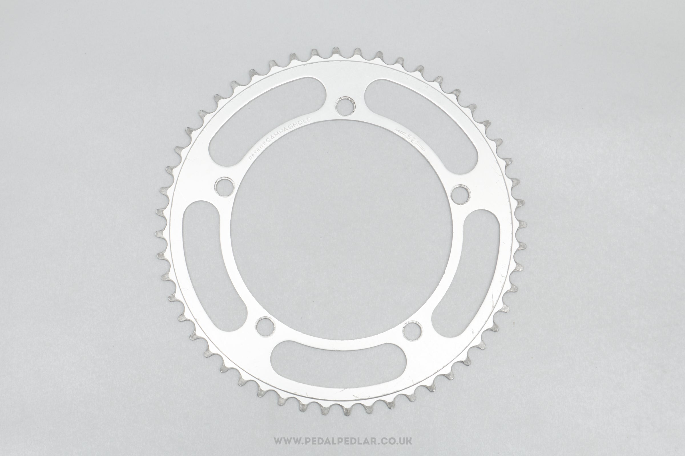 Campagnolo Nuovo Gran Sport (753/GS-144) 'Patent' Vintage 52T 144 BCD Outer Chainring - Pedal Pedlar - Bike Parts For Sale