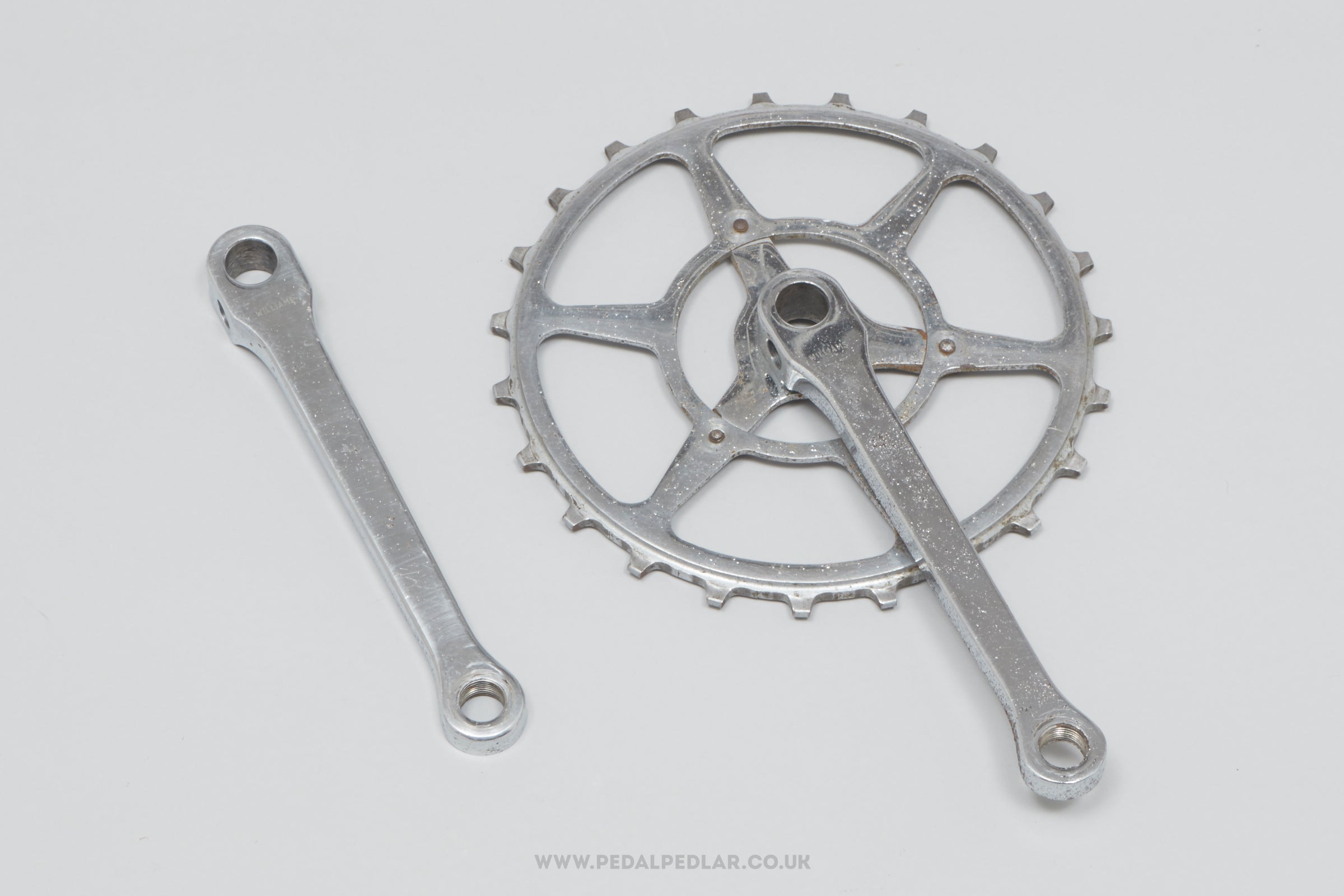 Williams C34 Inch Pitch c.1958 Vintage Single 23T Cottered Track Crank/Chainset - Pedal Pedlar - Bike Parts For Sale