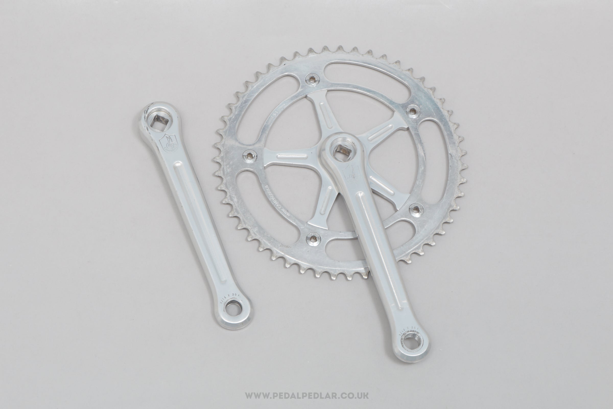 Campagnolo Record Pista (1051) Vintage Single Chainset - Pedal Pedlar - Bike Parts For Sale