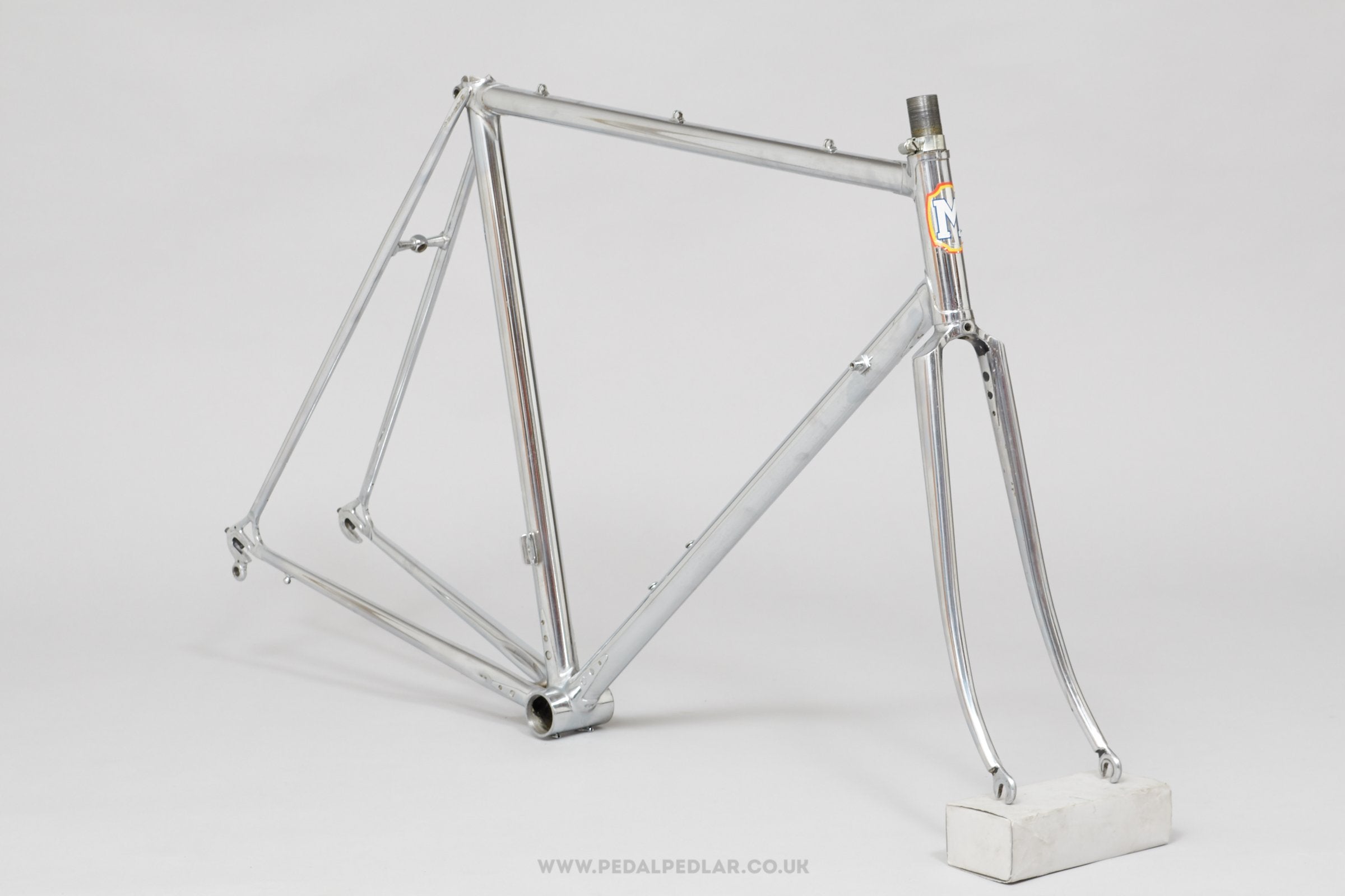 54cm Marino Chromed Vintage Italian Road Bike Frame - Pedal Pedlar - Framesets For Sale