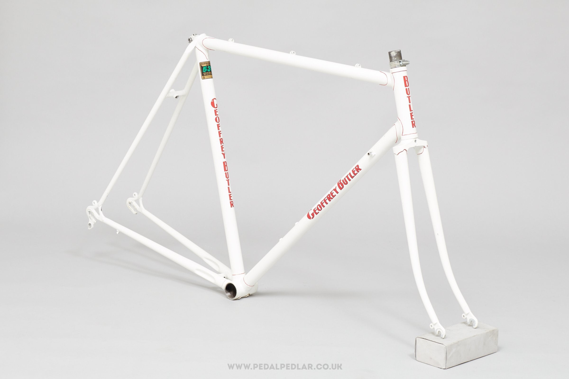 56cm Geoffrey Butler Vintage British Road Bike Frame - Pedal Pedlar - Framesets For Sale