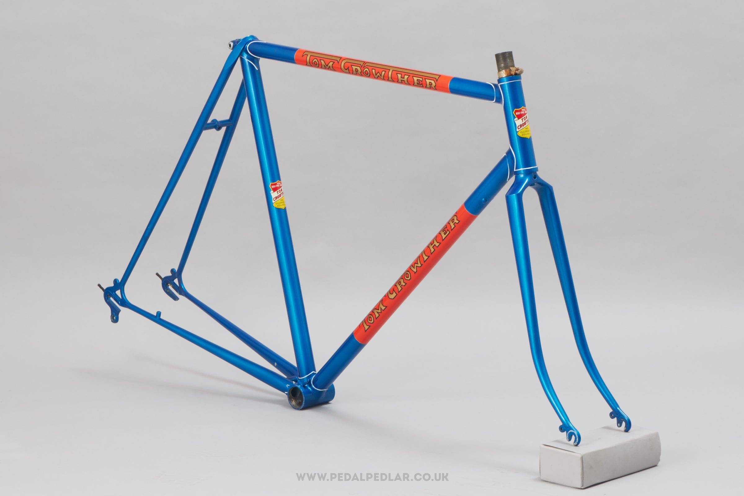 56cm Tom Crowther Vintage British Steel Road Bike Frame Set - Pedal Pedlar - Framesets For Sale