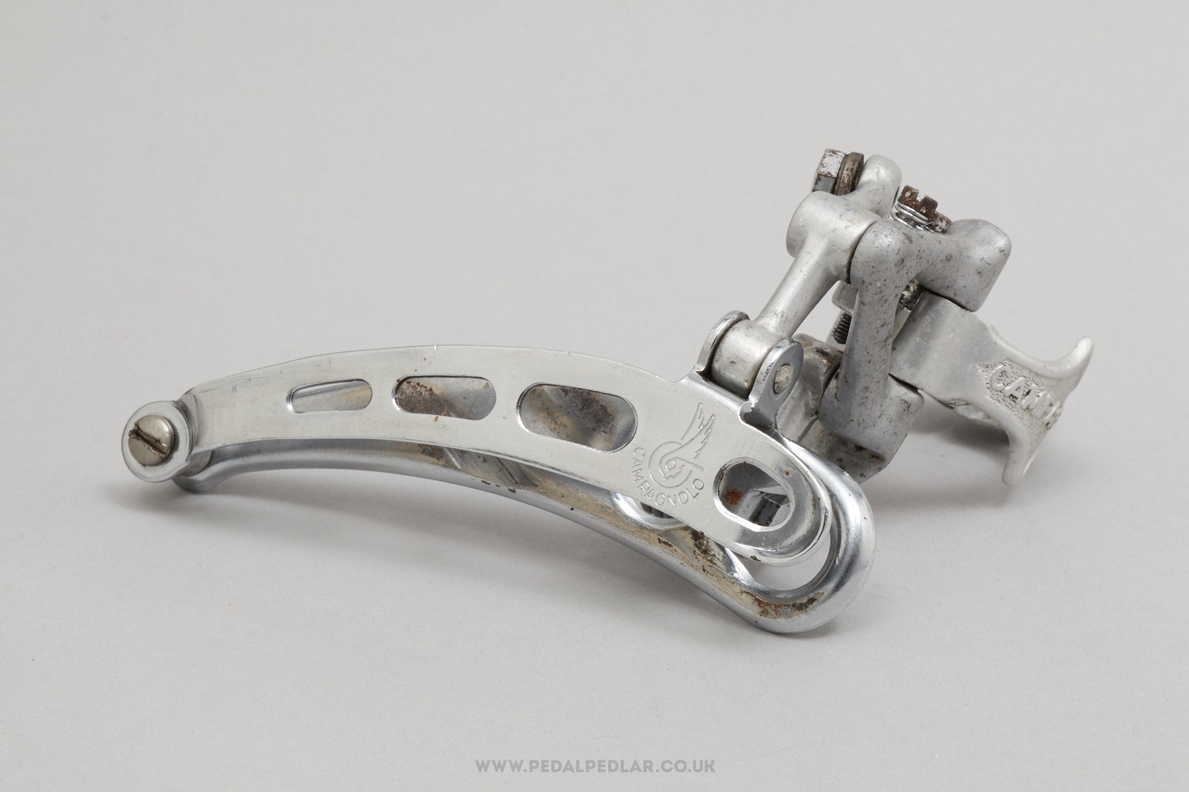 Campagnolo Nuovo Record (0104007) 4-Hole c.1978 Vintage Clamp-On 28.6 mm Front Mech - Pedal Pedlar - Bike Parts For Sale