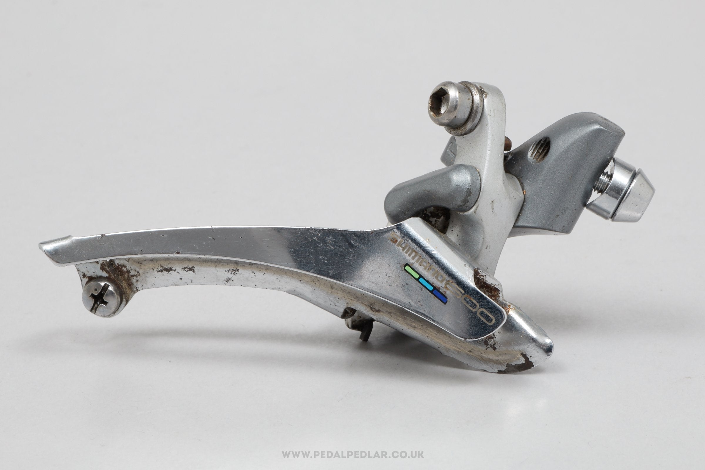 Shimano 600 Ultegra (FD-6400) c.1990 Classic Braze-On Front Mech - Pedal Pedlar - Bike Parts For Sale