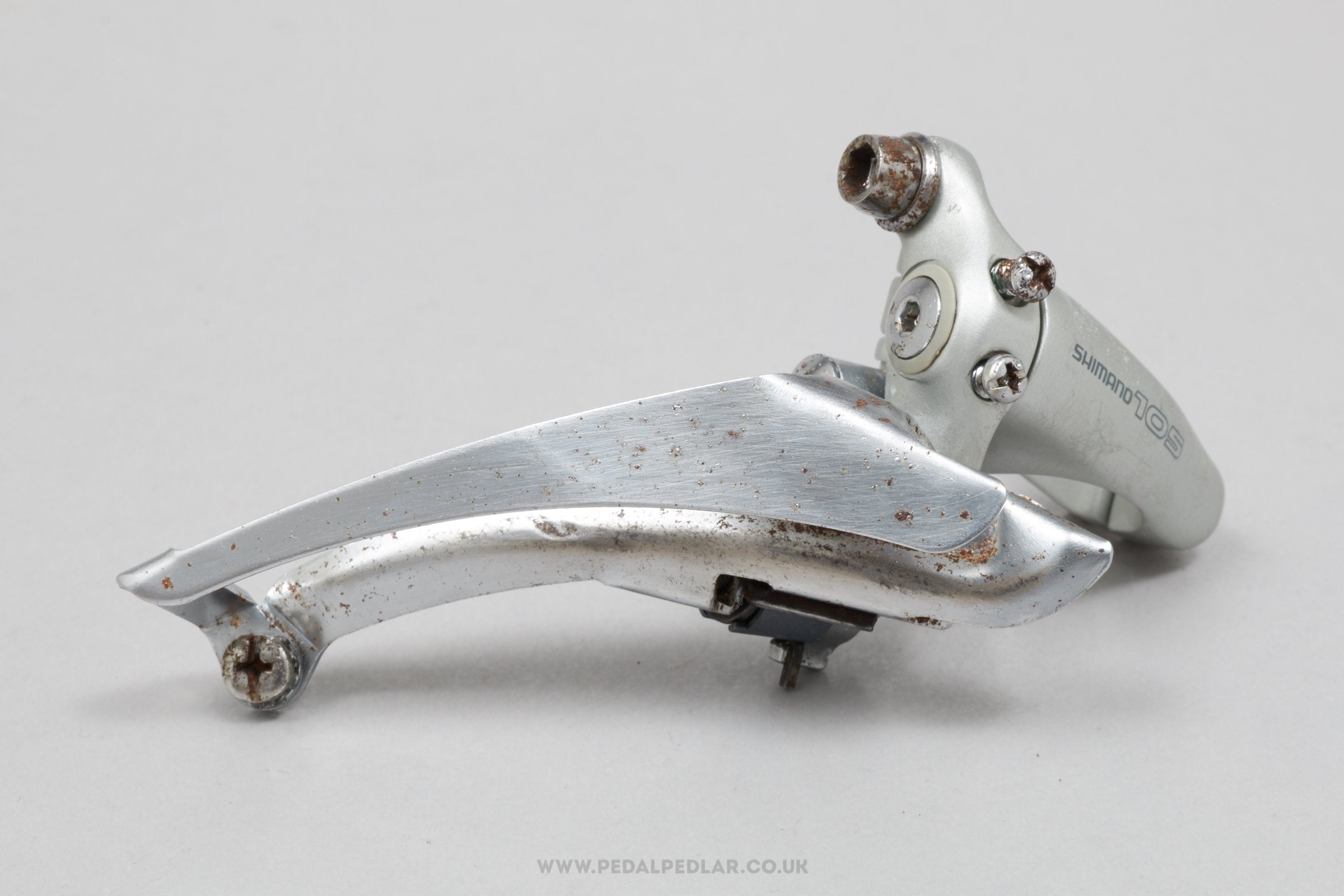 Shimano 105 SC (FD-1055) c.1990 Classic Clamp-On 28.6 mm Front Mech - Pedal Pedlar - Bike Parts For Sale