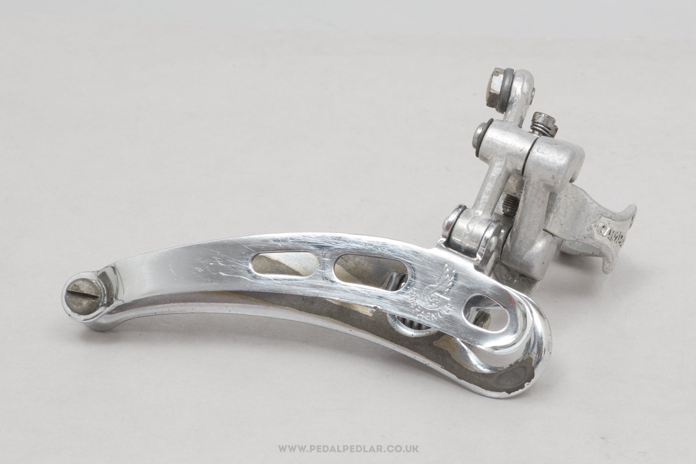 Campagnolo Nuovo / Super Record (1052/NT / 0104007) 10th Gen Vintage Clamp-On 28.6 mm Front Derailleur / Mech - Pedal Pedlar - Bike Parts For Sale