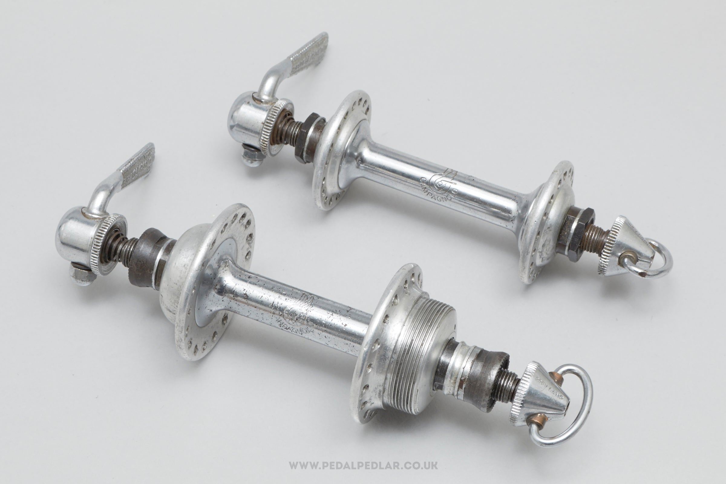 Campagnolo Gran Sport (1006/A) Small Flange Early Version Vintage 36/36h Hubs - Pedal Pedlar - Bike Parts For Sale