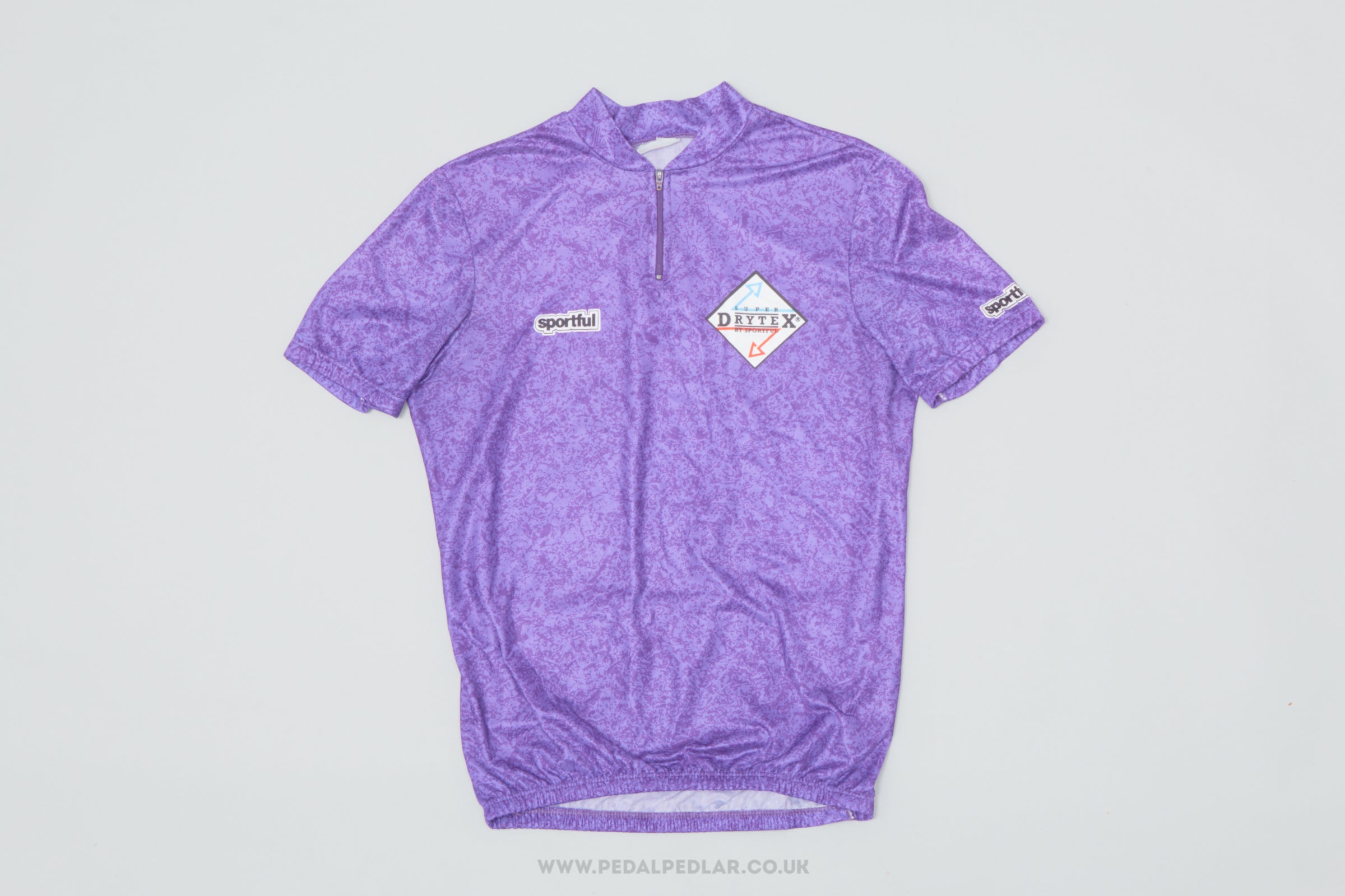 Sportful Purple Mottled Medium Vintage Cycling Jersey - Pedal Pedlar - Clothing For Sale