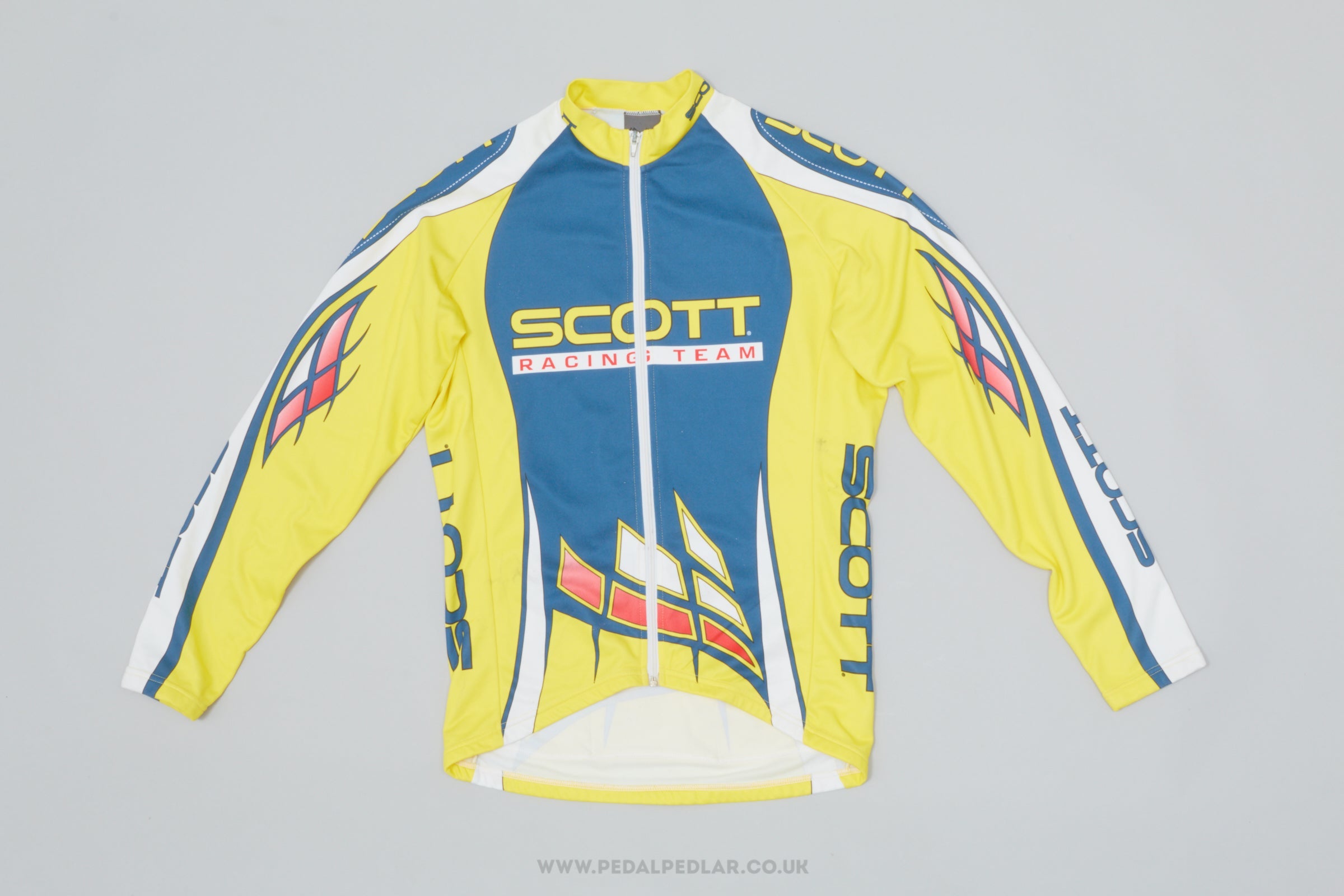 Scott Racing Team MTB Large Classic Long Sleeved Cycling Jersey - Pedal Pedlar - Clothing For Sale