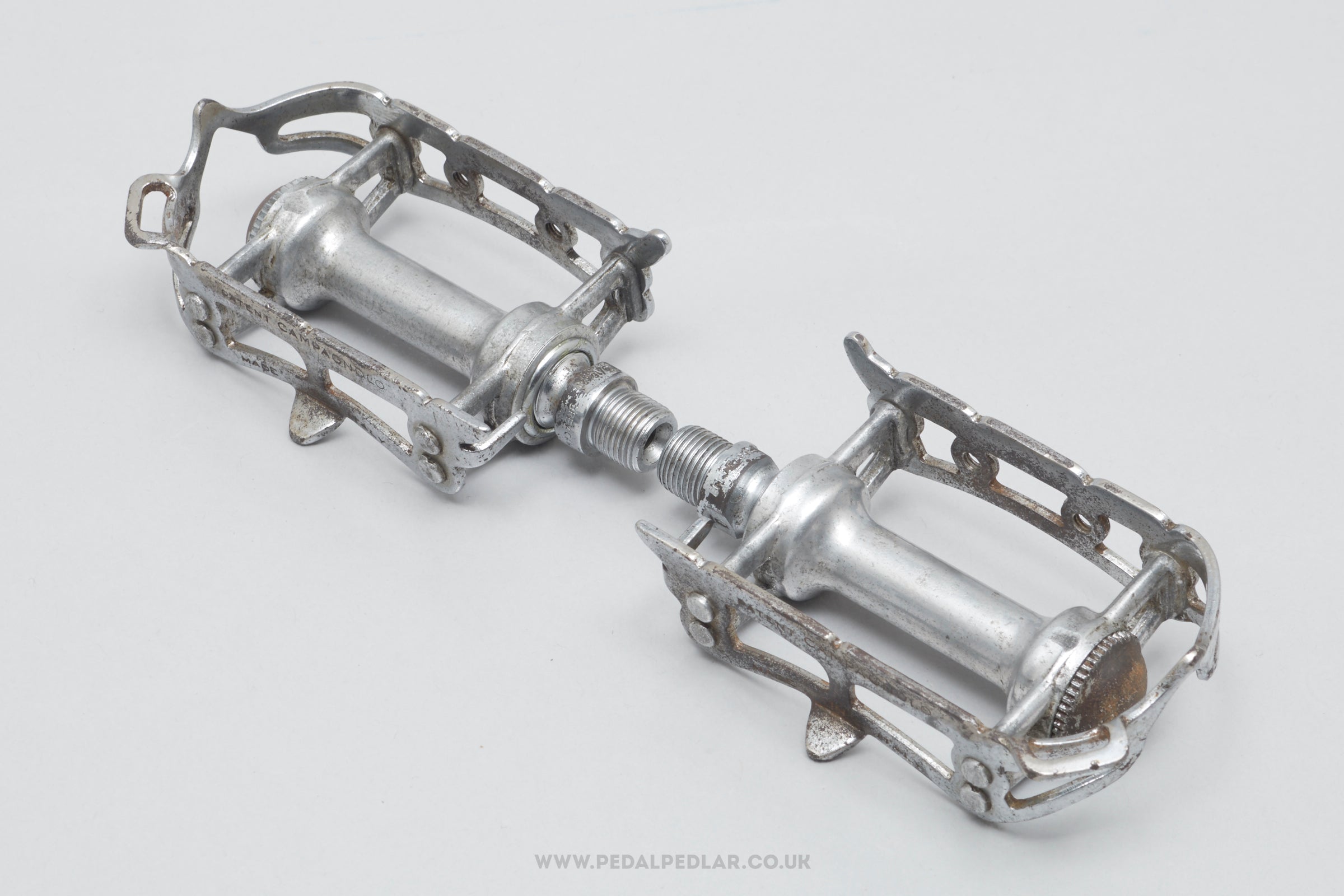 Campagnolo Record Strada (1037) 2nd Gen Vintage Quill Road Pedals - Pedal Pedlar - Bike Parts For Sale